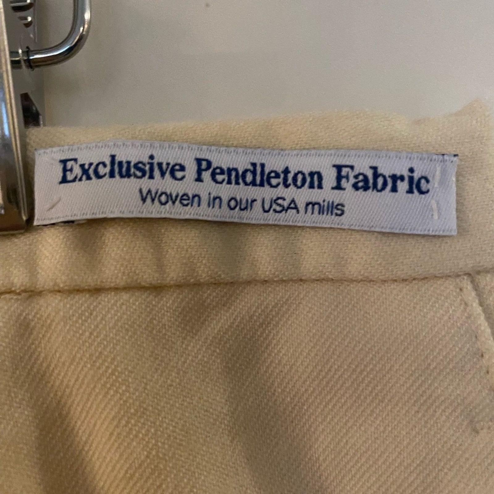 Pendleton Women's Cream High Waist -trousers Virgin Wool 14