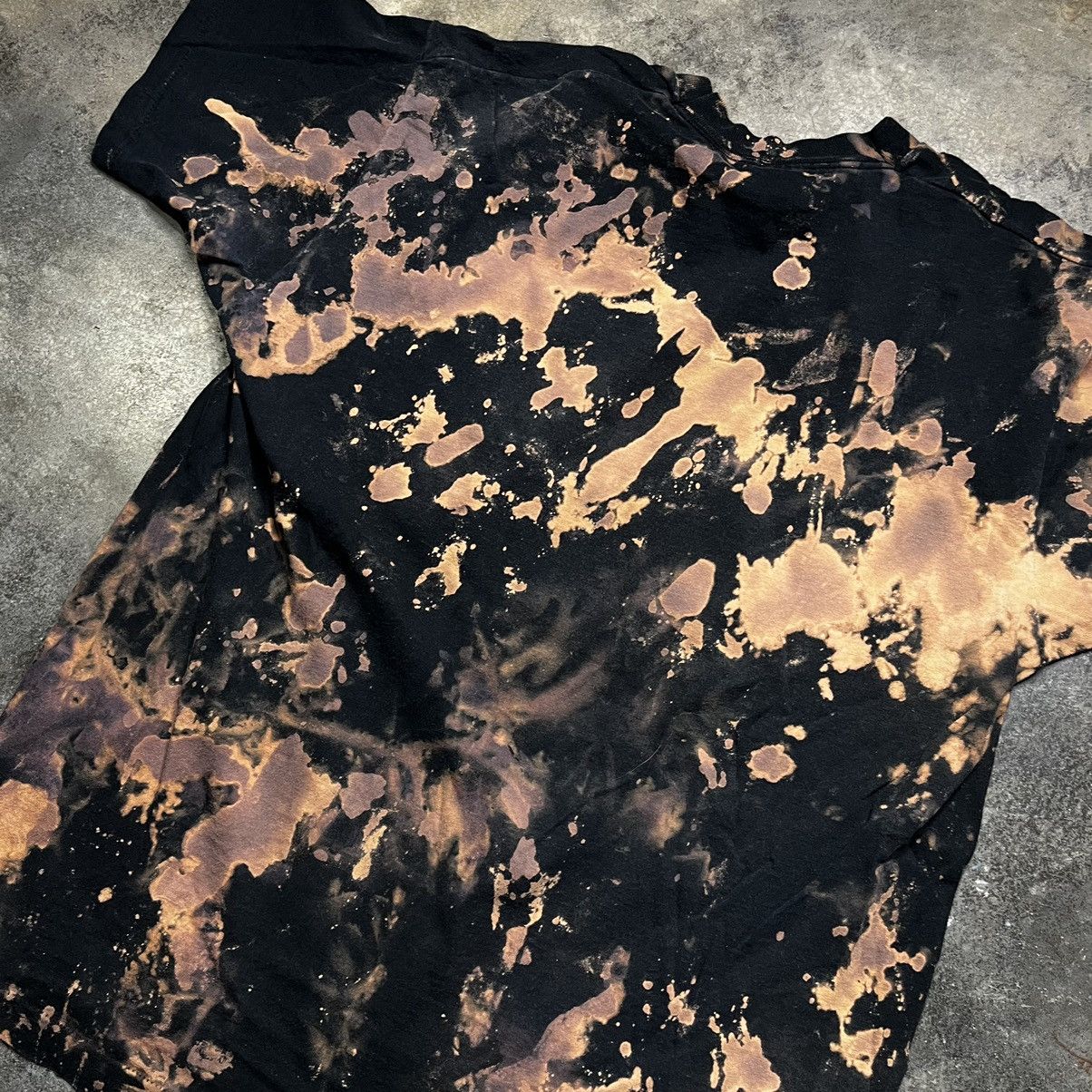Vintage vintage single stitch black bleached tshirt Size US XL / EU 56 / 4 - 3 Thumbnail