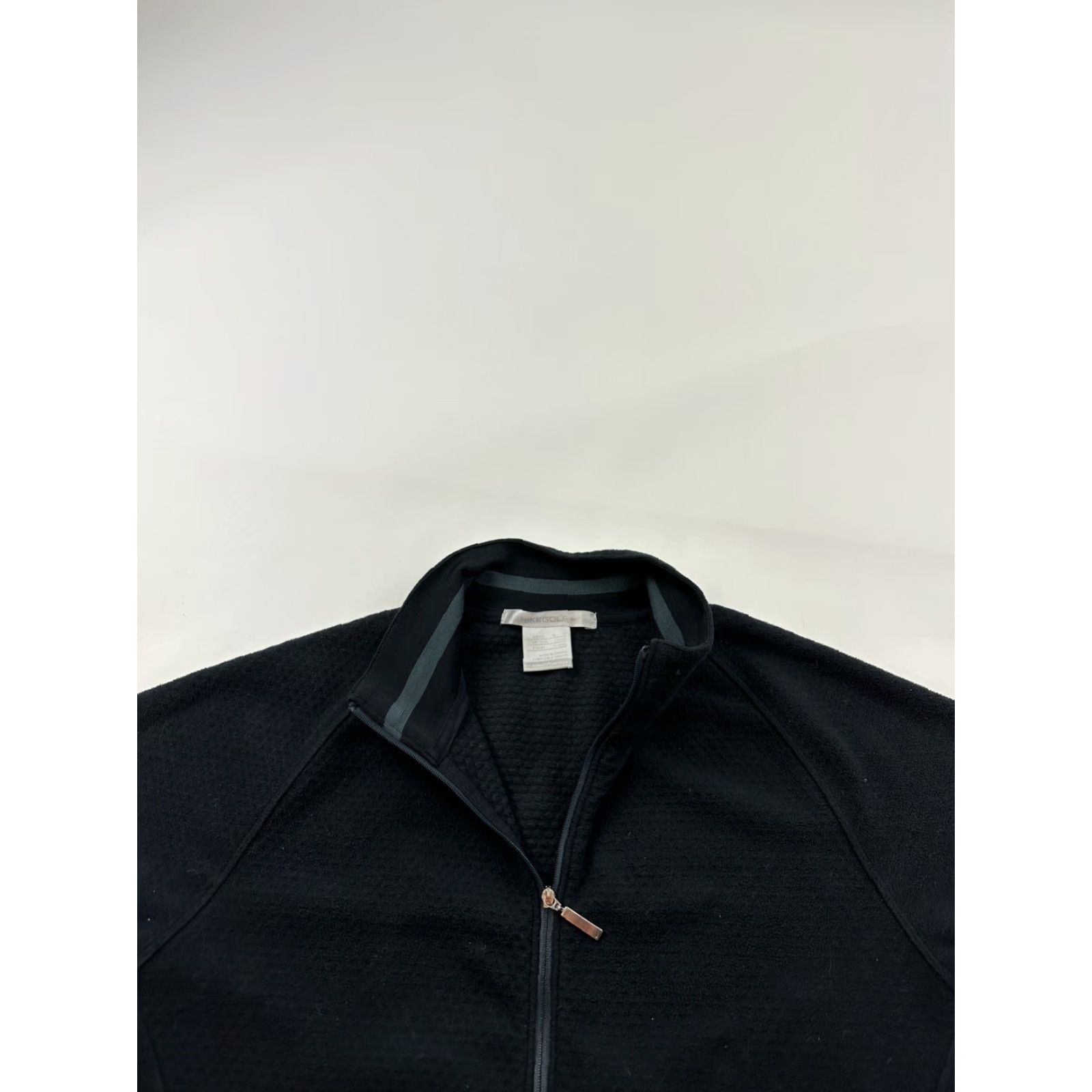 Nike VINTAGE Nike Jacket Womens Medium Black Fleece Golf Full Zip Size M / US 6-8 / IT 42-44 - 6 Thumbnail