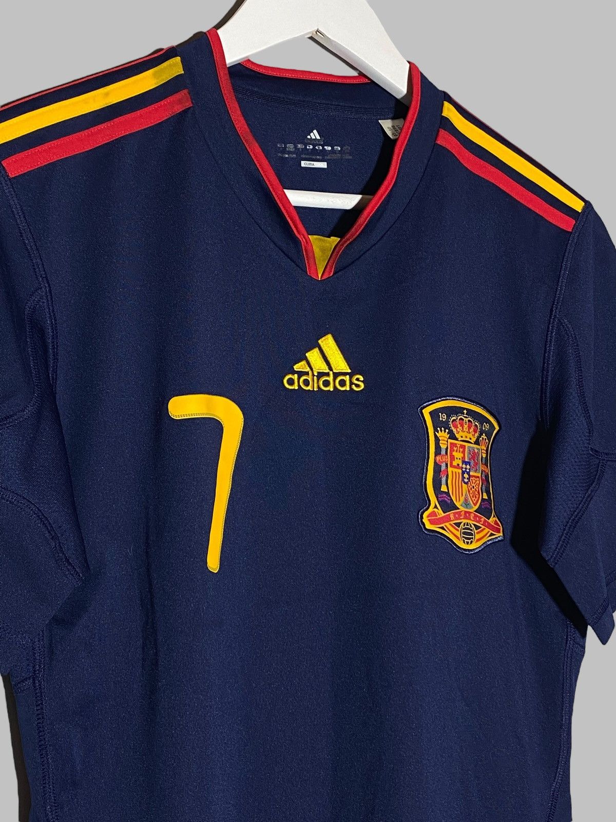 Adidas Adidas #7 David Villa Spain 2010 Away Football Shirt Jersey Size US S / EU 44-46 / 1 - 7 Thumbnail