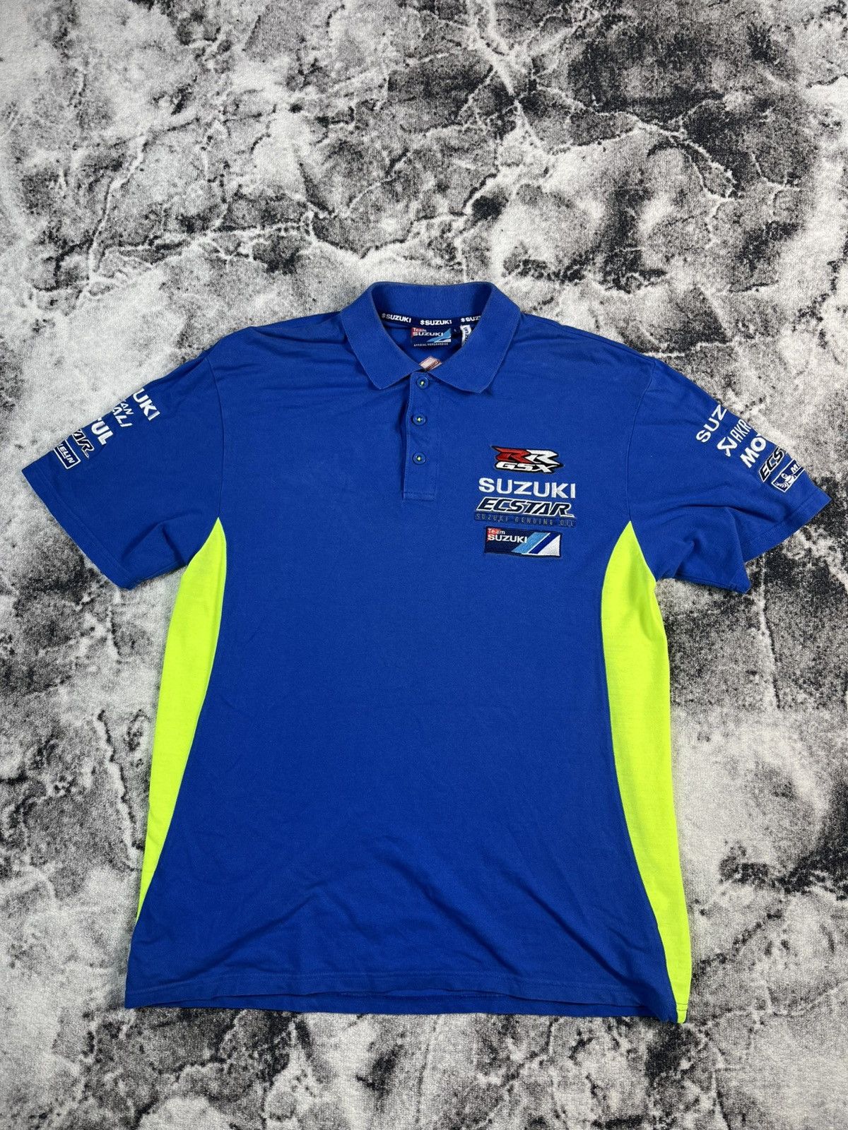 Other Suzuki Ecstar MotoGP Team Polo Shirt Blue Racing Logo Size US L / EU 52-54 / 3 - 1 Thumbnail