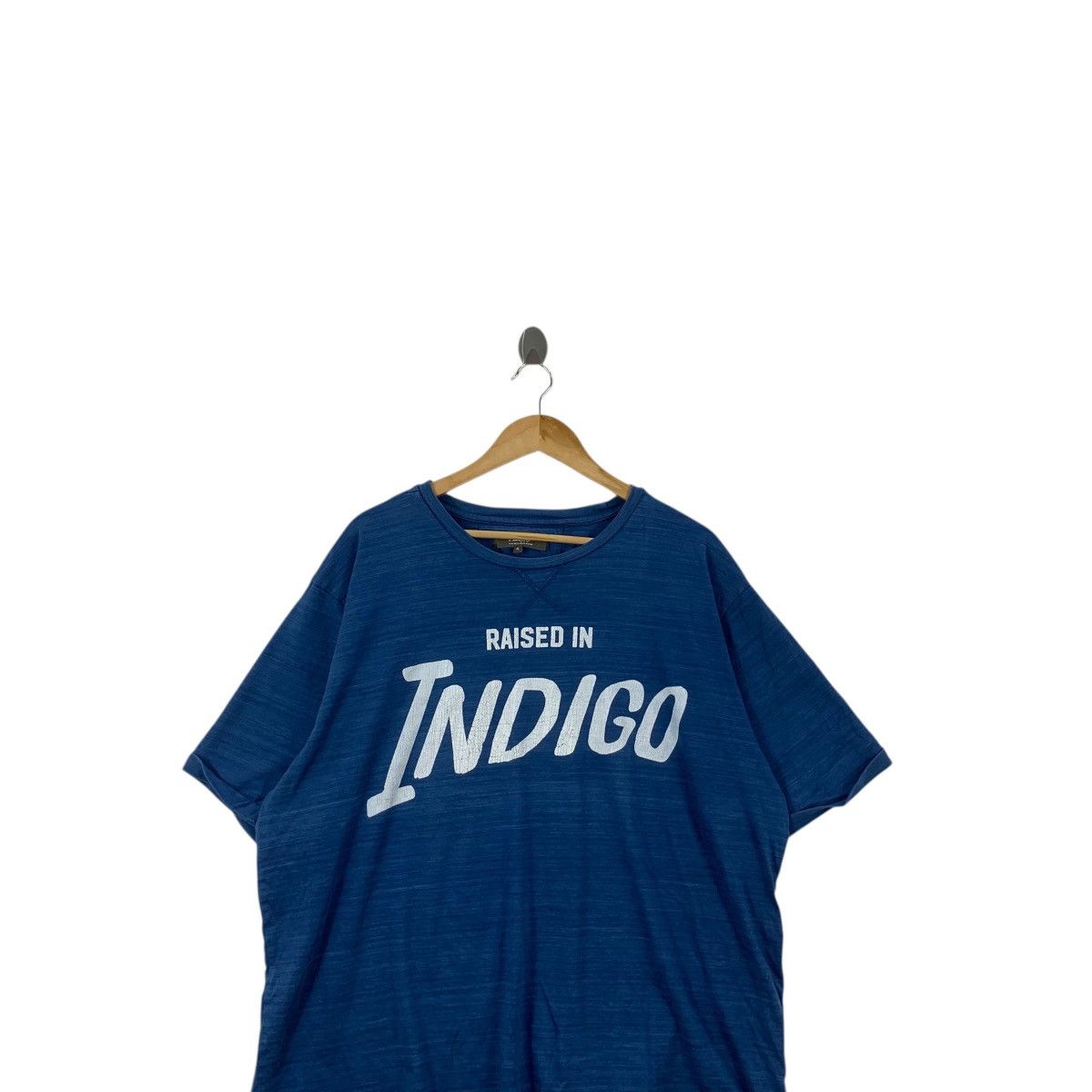 Other AZUL JAPAN Natural Pure Indigo Dye Baggy Tee Shirt Top Size 3XL / US 20-22 - 2 Thumbnail