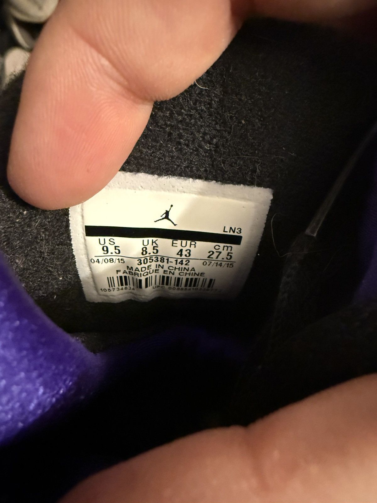 Jordan Brand Jordan retro 8 three peat sz 9.5 Size US 9.5 / EU 42-43 - 6 Thumbnail