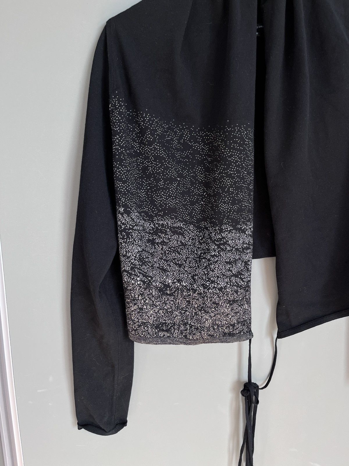 Sarah Pacini Sarah Pacini Viscose Avant Garde Wrap Cape Cardigan Size ONE SIZE - 11 Thumbnail
