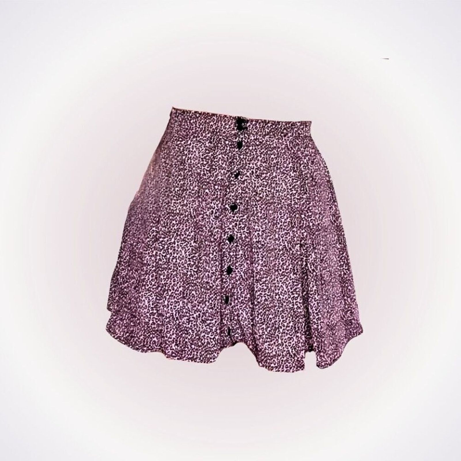 Urban Outfitters Urban Outfitters Pink Animal Print Pleated Mini Skirt | Sz M Size 27" / US 4 / IT 40 - 1 Thumbnail