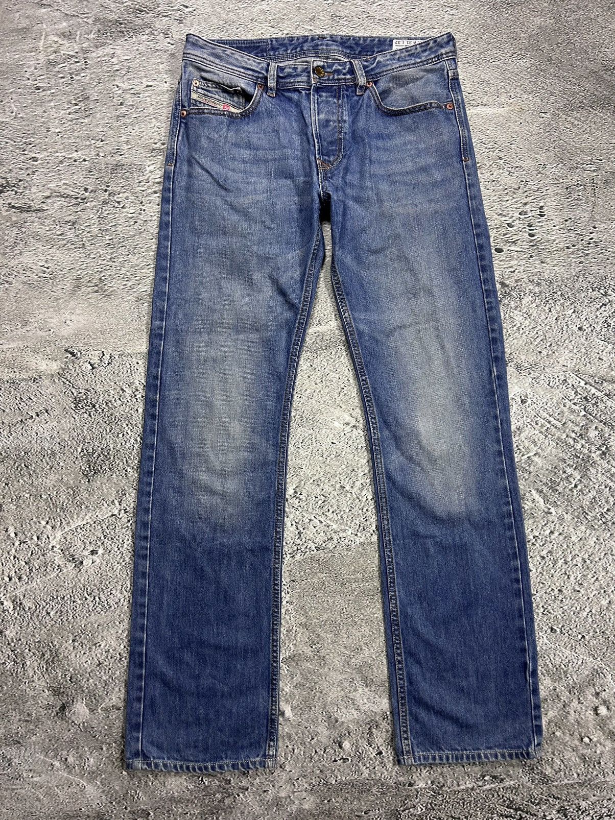 Diesel × Vintage Diesel jeans vintage blue Larkee Y2K navy straight Size US 31 - 5 Thumbnail