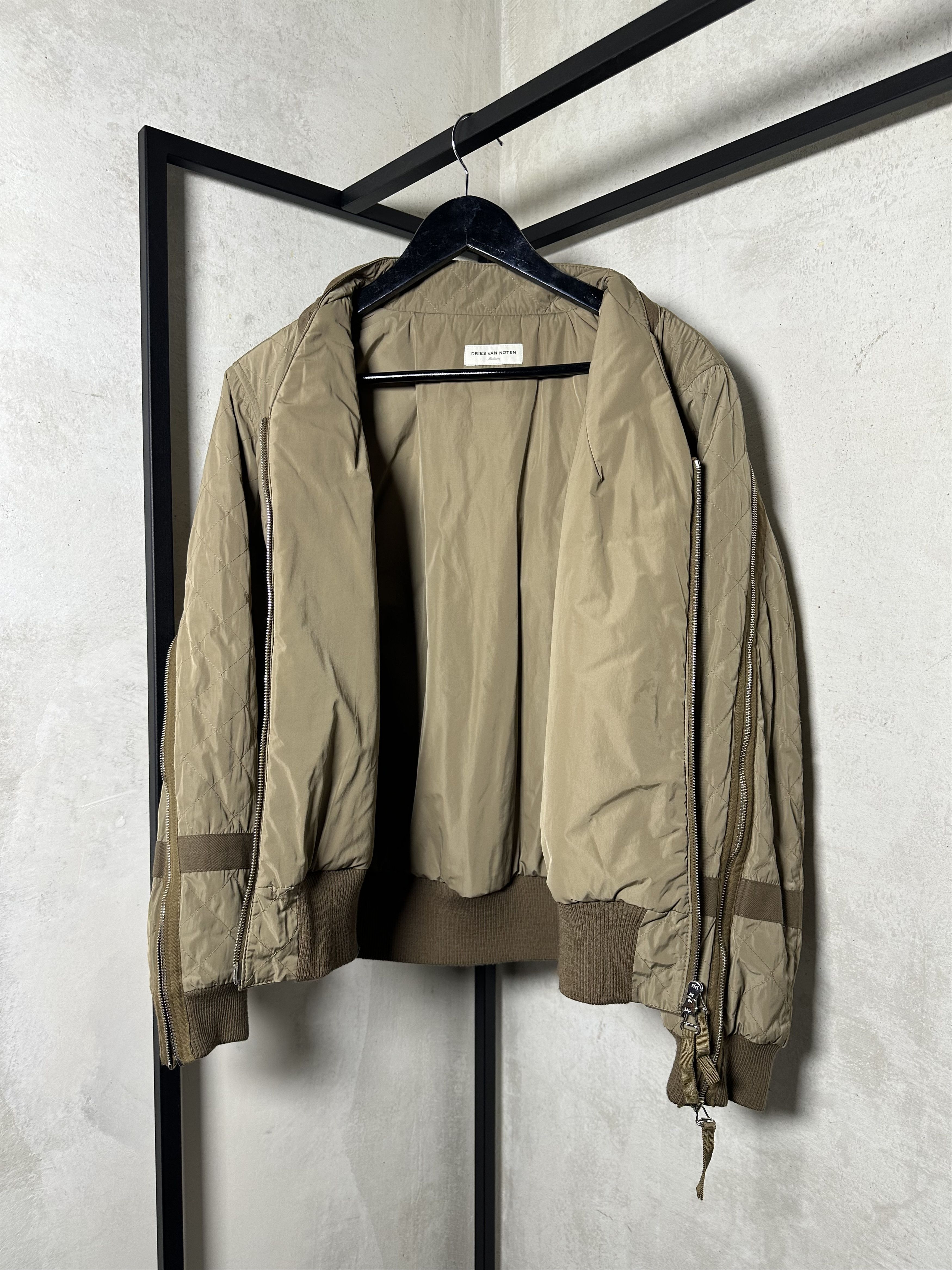 Dries Van Noten ULTRA RARE Dries Van Noten 14AW Nylon Back Zip Bomber Jacket Size US M / EU 48-50 / 2 - 10 Thumbnail