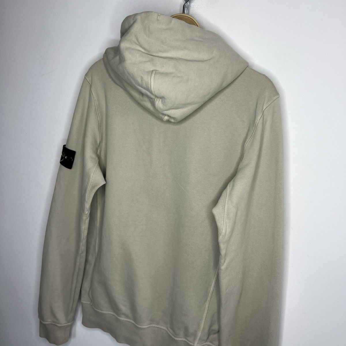Stone Island Stone Island Hoodie Sweatshirt Hooded Beige Badge Logo Size US M / EU 48-50 / 2 - 10 Thumbnail
