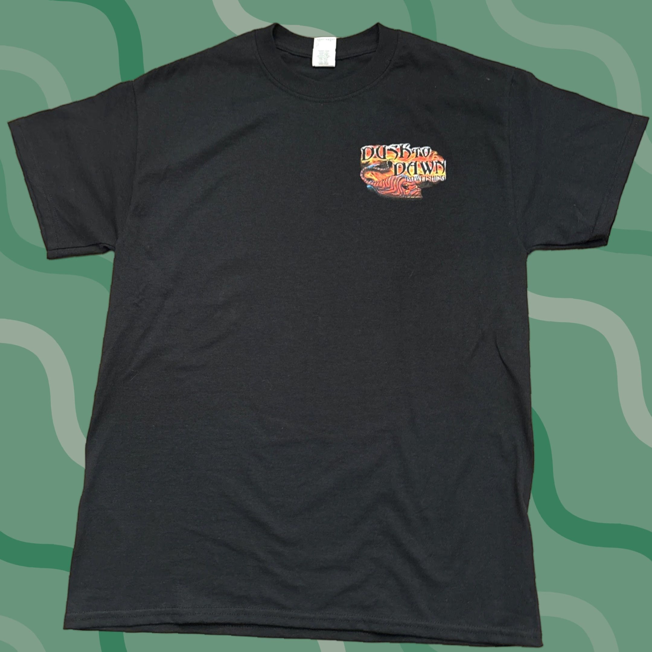 Dusk Dusk To Dawn Bow Fishing T Shirt Size M Black Double-Sided M & M Men Shirt Bow Fishing Black M Mens Size US M / EU 48-50 / 2 - 1 Thumbnail
