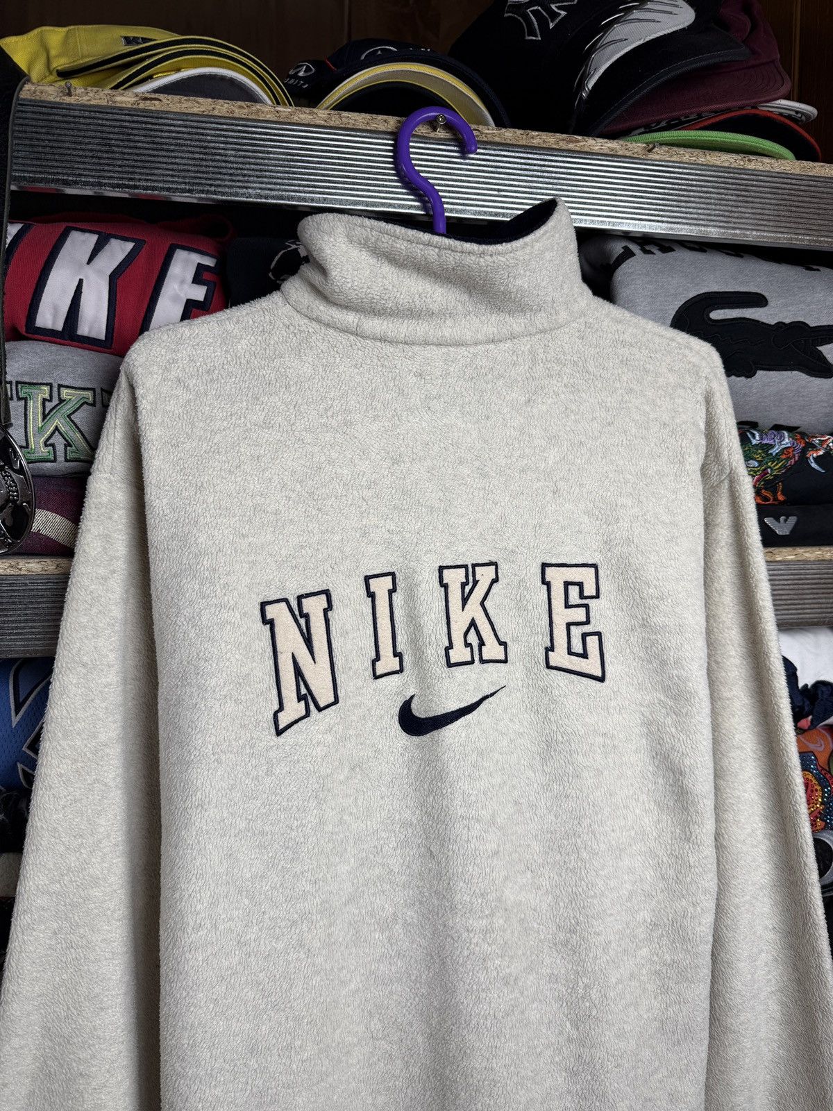 Nike NIKE VINTAGE FLEECE BIG LOGO Y2K SWOOSH 90s Size US M / EU 48-50 / 2 - 8 Thumbnail