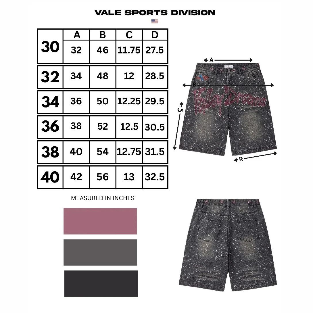 Vale Vale Forever Iced Out Rhinestone Jorts Blue Size 40 Size US 40 / EU 56 - 3 Thumbnail