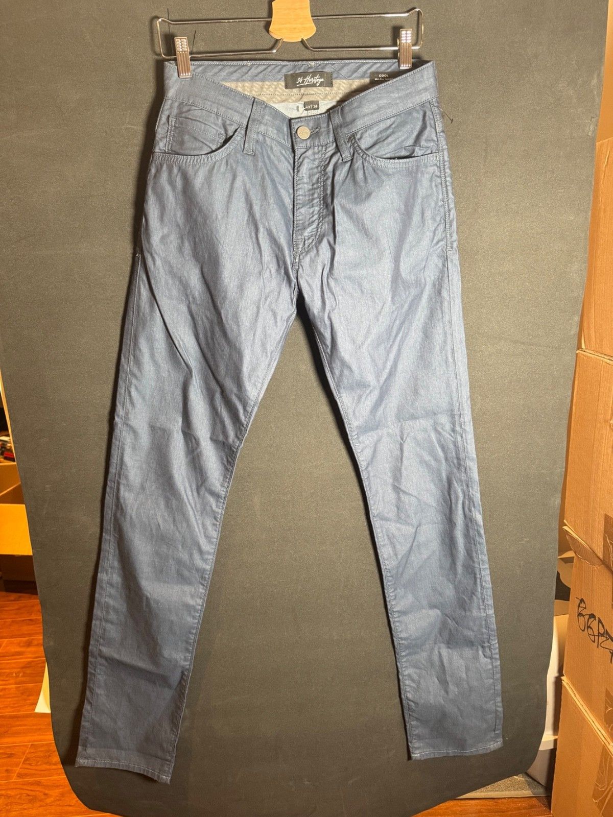 34 Heritage 34 Heritage Pants Mens 30x34 Dark Blue Mid-Rise Straight Size US 30 / EU 46 - 1 Thumbnail