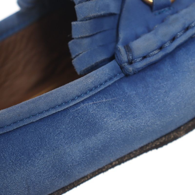 Gucci Gucci Blue Leather Casual Fringed Shoes Size US 6.5 / EU 39-40 - 7 Thumbnail