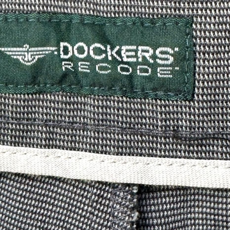 Dockers VINTAGE Dockers Recode Pants Dress Mens 33X30 Gray Pleated Micro Patterned NEW Size US 33 - 4 Thumbnail