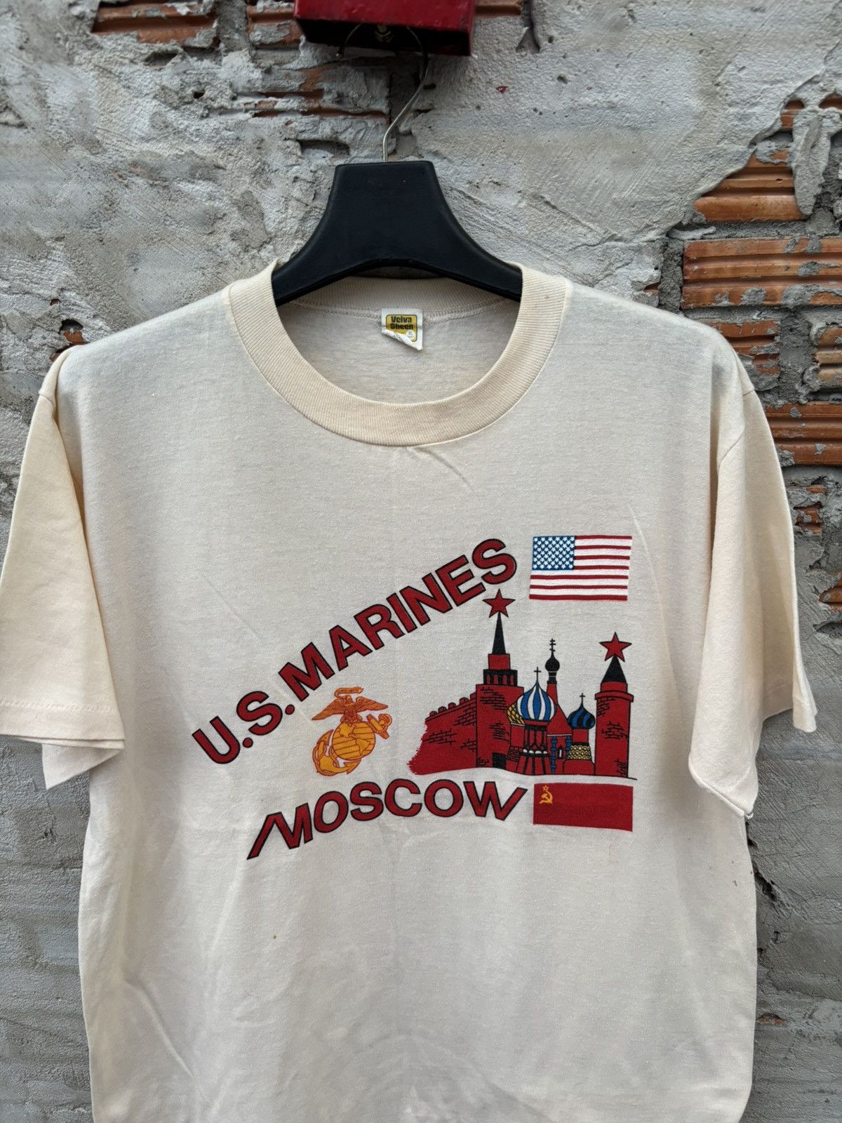 Vintage U.S. Marines MOSCOW 1980s Size US XL / EU 56 / 4 - 2 Thumbnail
