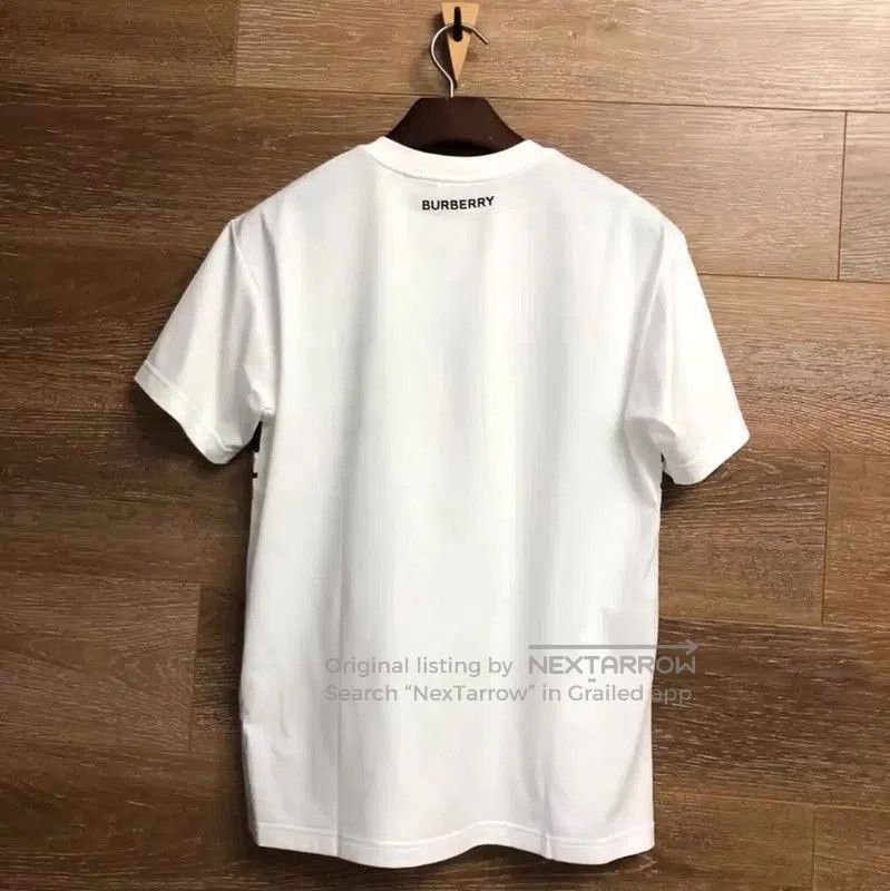 Burberry Burberry White Cotton Men's T. Size US XXS / EU 40 - 2 Thumbnail