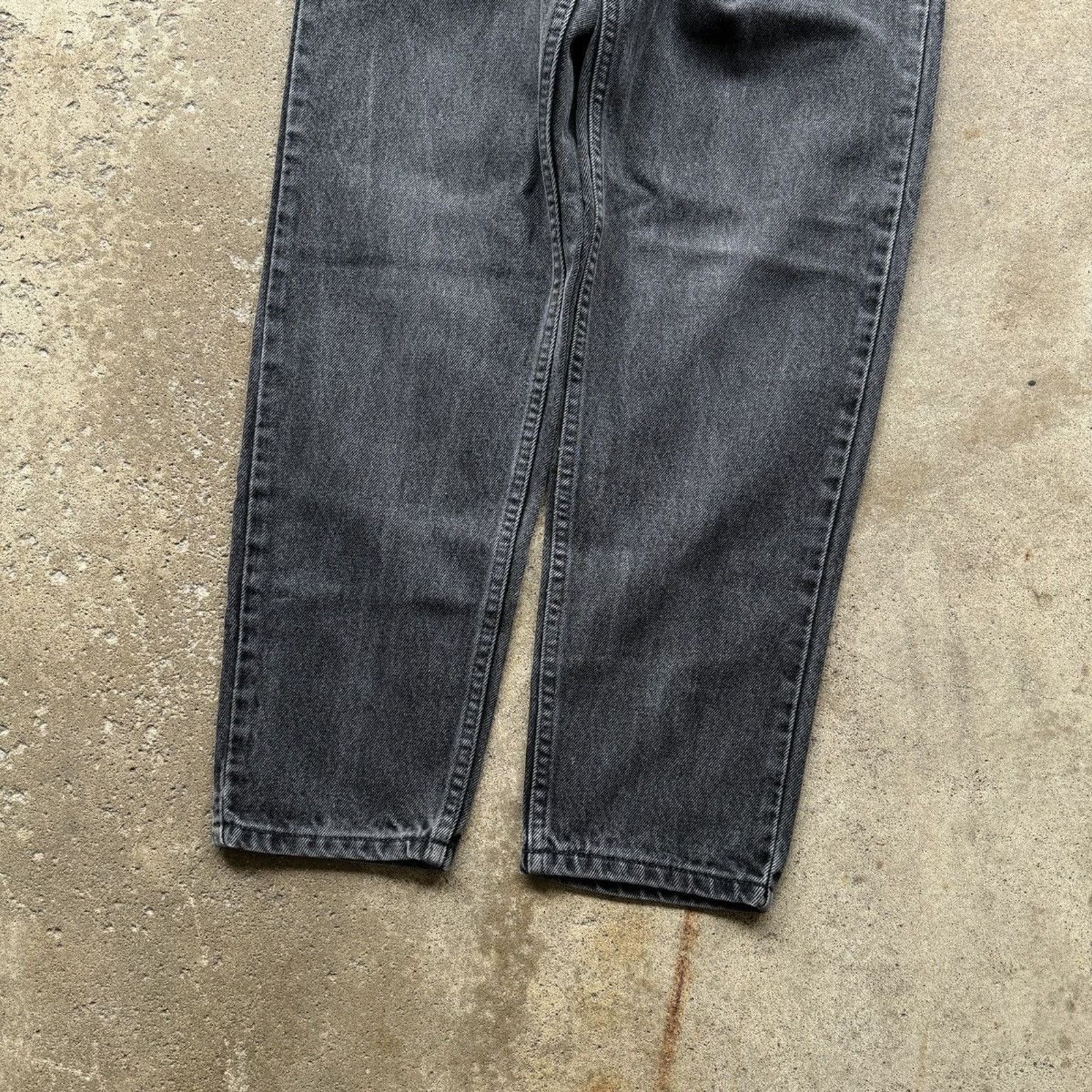 Levi's Vintage 90s Levi's 550 Orange Tab Faded Black Jeans USA Size US 27 - 11 Thumbnail