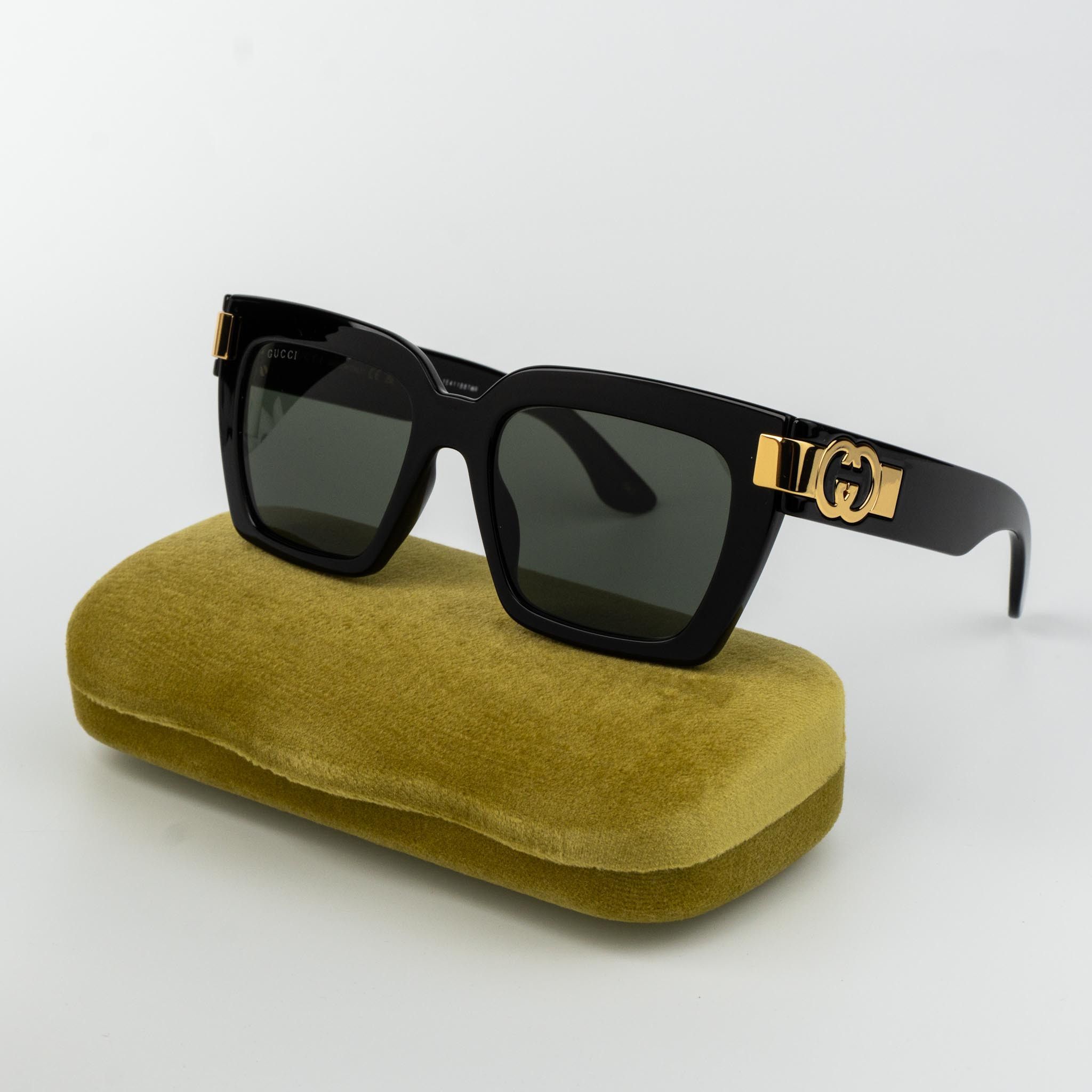 NEW Gucci GG1241S 001 Black Brown Oversized Square Women Sunglasses Gucci NEW GUCCI GG1241S 001 SQUARE OVERSIZED WOMEN  main image 2