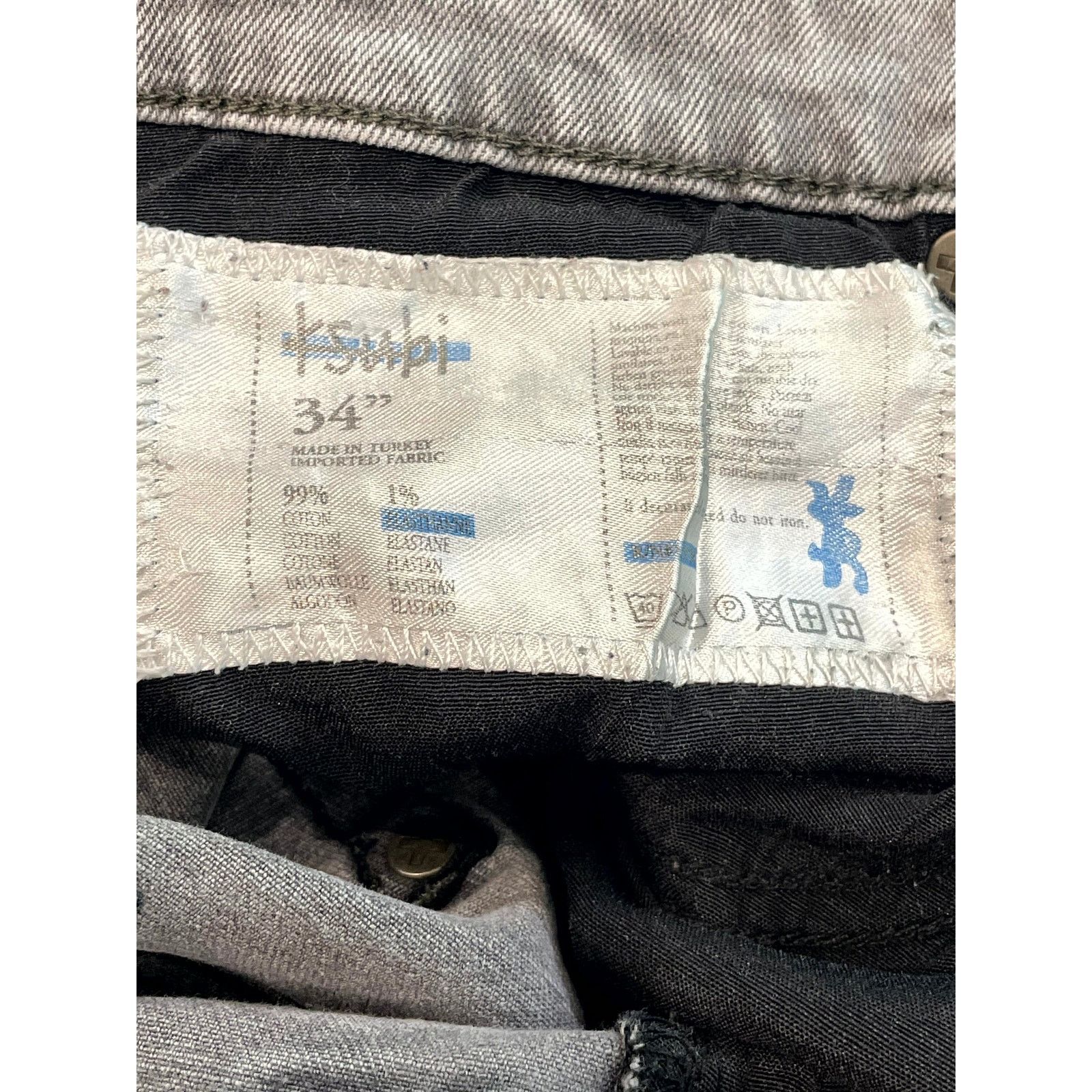 Ksubi Ksubi Ripped Grey Jeans Size US 34 / EU 50 - 4 Thumbnail