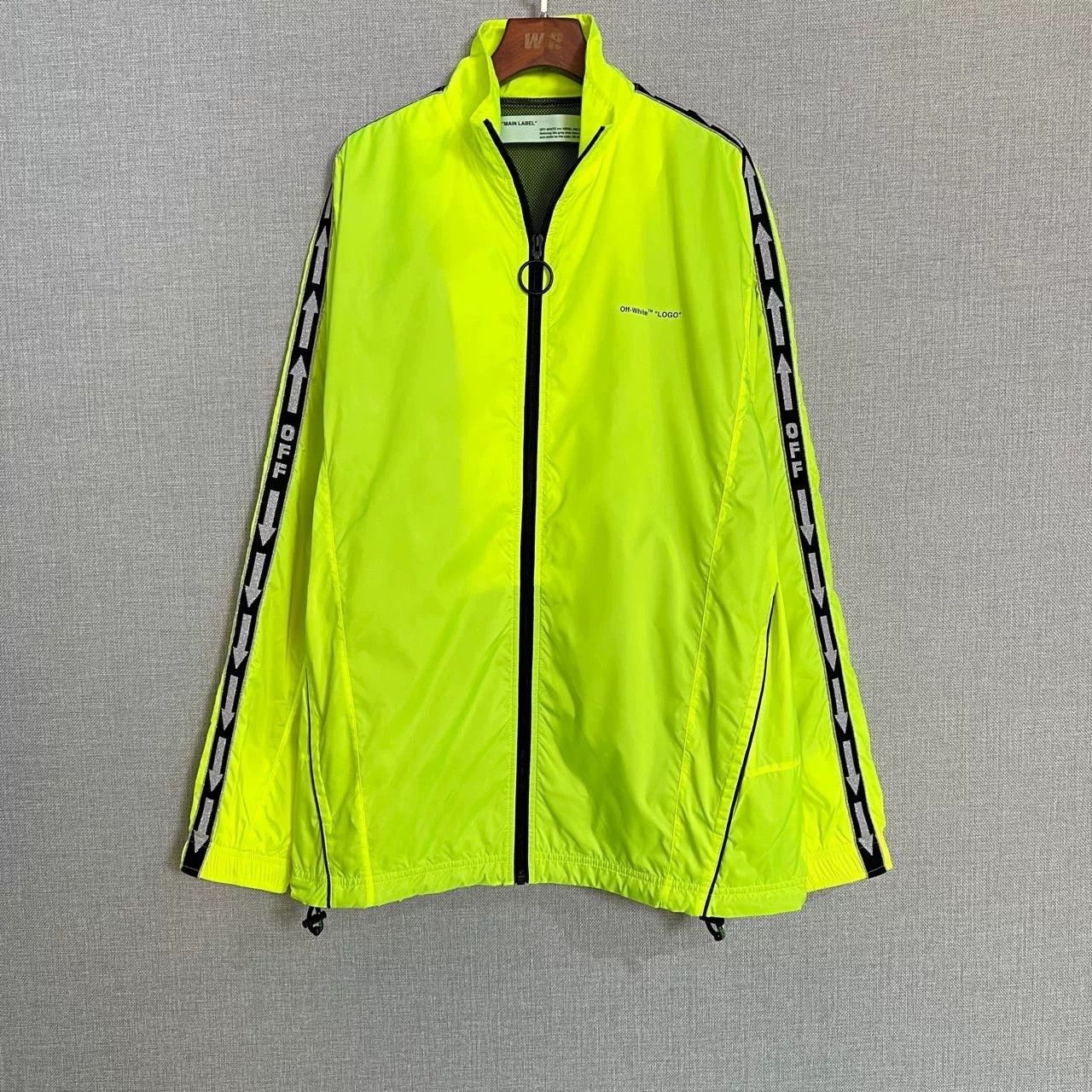 Off-White Off-White Neon Green Arrow Zip Jacket Size US L / EU 52-54 / 3 - 1 Thumbnail