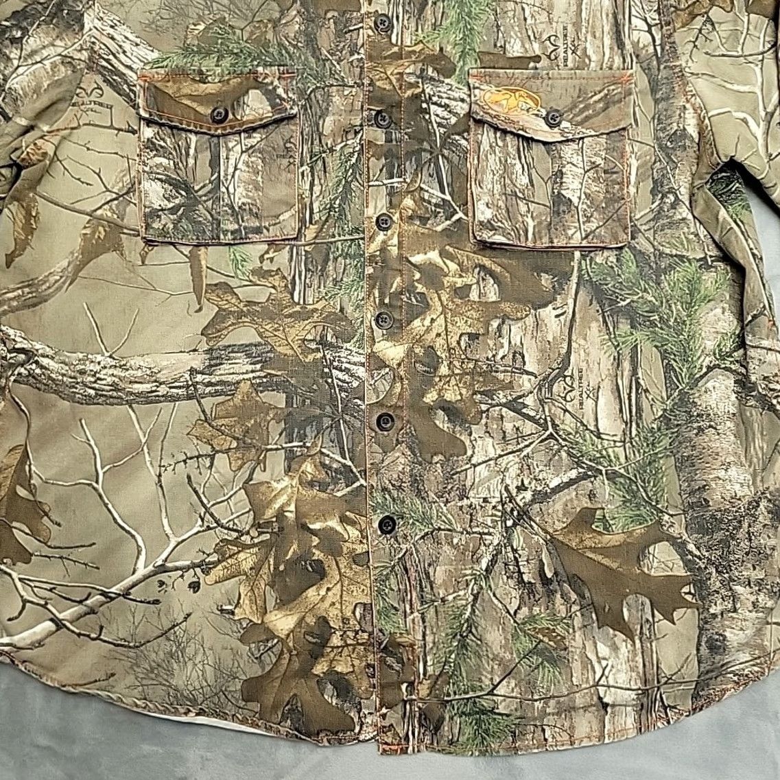 Realtree VINTAGE Duck Commander Camo Shirt Men 1XL Twill Realtree Xtra Shacket Jacket Hunt Shirt Size US XL / EU 56 / 4 - 2 Thumbnail