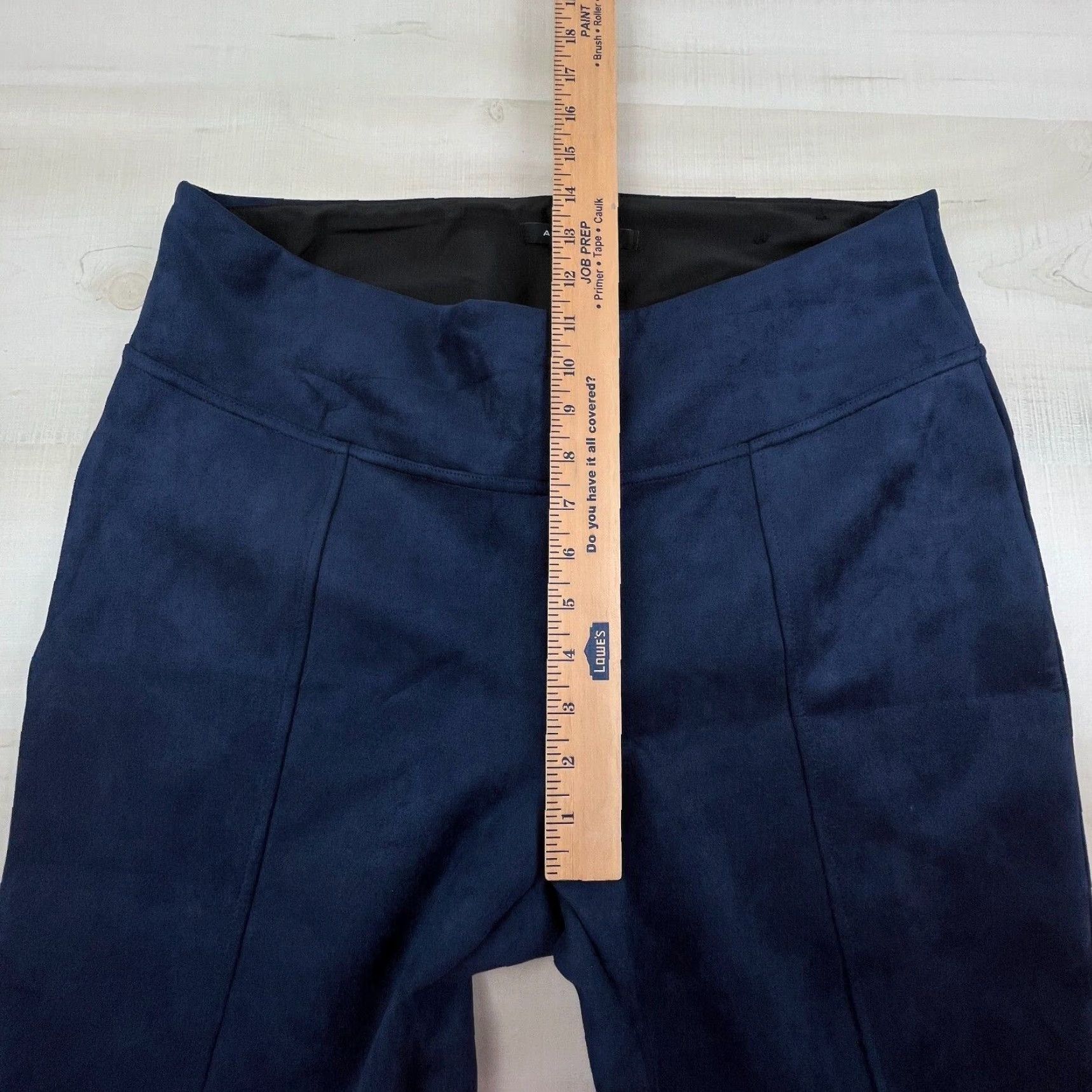 Andrew Marc Andrew Marc Womens Leggings XL Blue Velour Pull On Pants Stretch Flat Front Shirt? Size 40" / US 18 - 5 Thumbnail