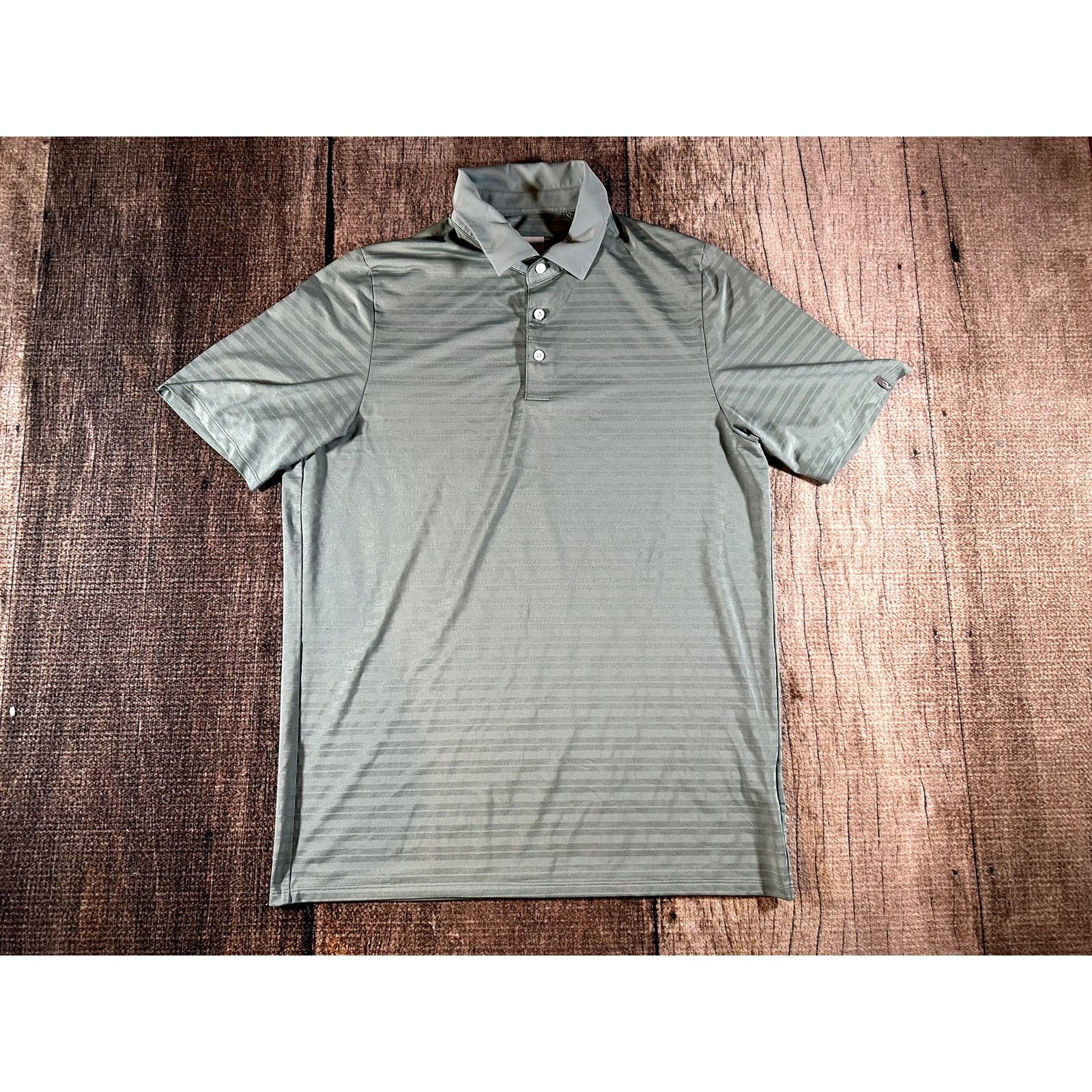 KJUS Kjus Green Mens Luis Striped Performance Golf Polo Shirt Size US M / EU 48-50 / 2 - 1 Thumbnail