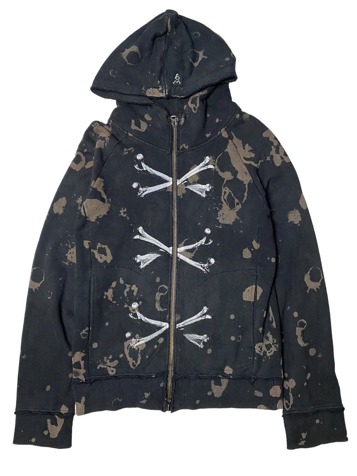 Hysteric Glamour 2000's Maxsix Unfinished Skull Bones Hoodie Size US M / EU 48-50 / 2 - 1 Thumbnail
