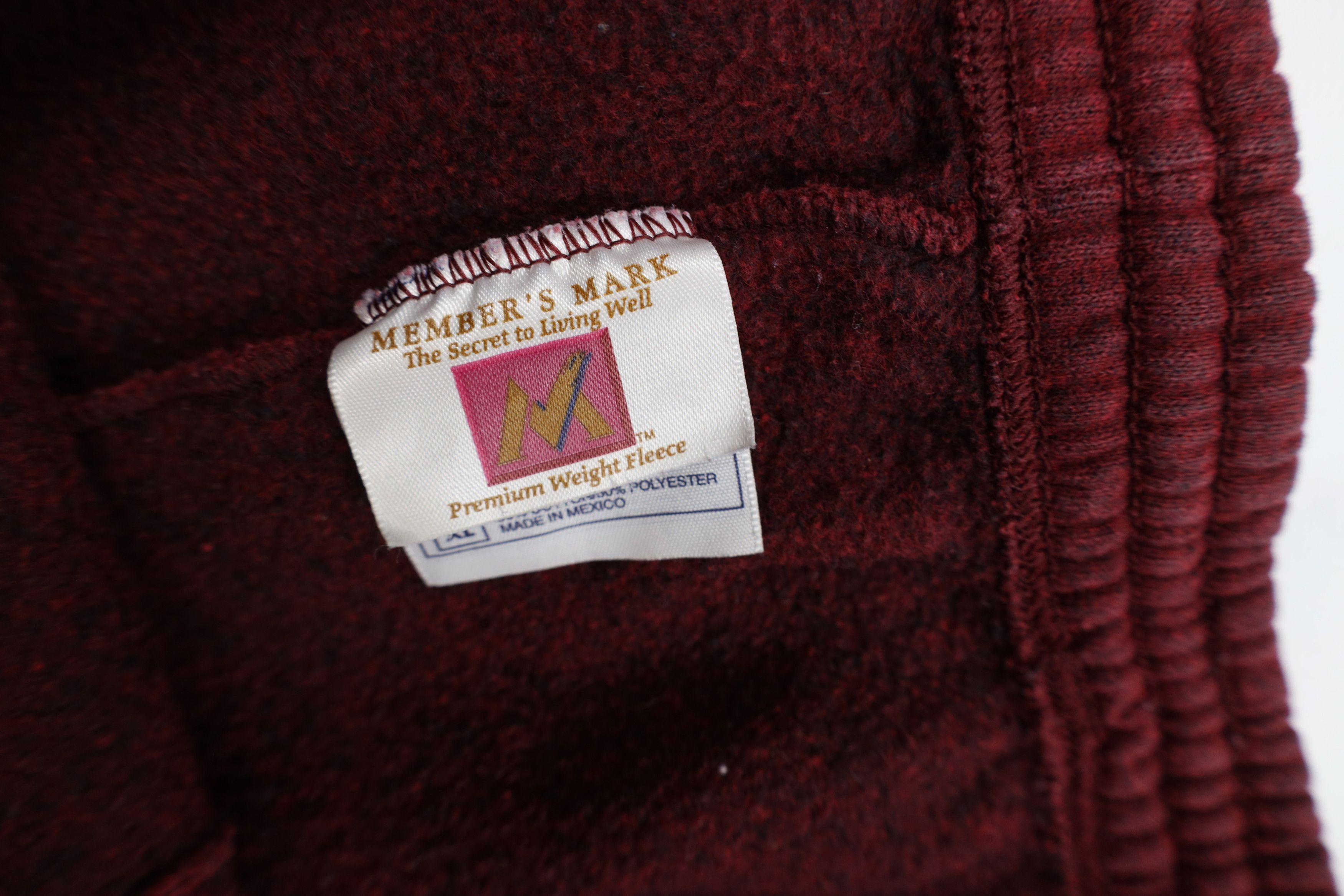 Vintage Vintage 90s Streetwear Heavyweight Sweatpants Joggers Red Size US 38 / EU 54 - 8 Thumbnail