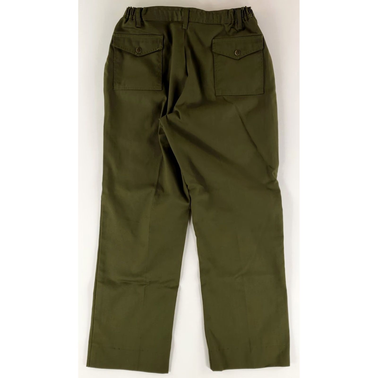 Vintage BSA Boy Scouts of America Cargo Pants Green Elastic Mens 30-36 Waist 30 Inseam M Size Regular Mens Size US 31 - 5 Thumbnail