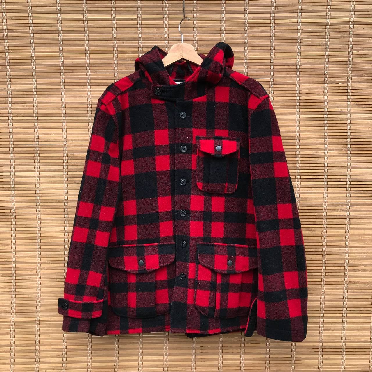 Filson × The Real McCoy's REALWORDS GOTHIC JAPANESE TARTANRED ARMY HOODIE FILSON STYLE Size US L / EU 52-54 / 3 - 7 Thumbnail