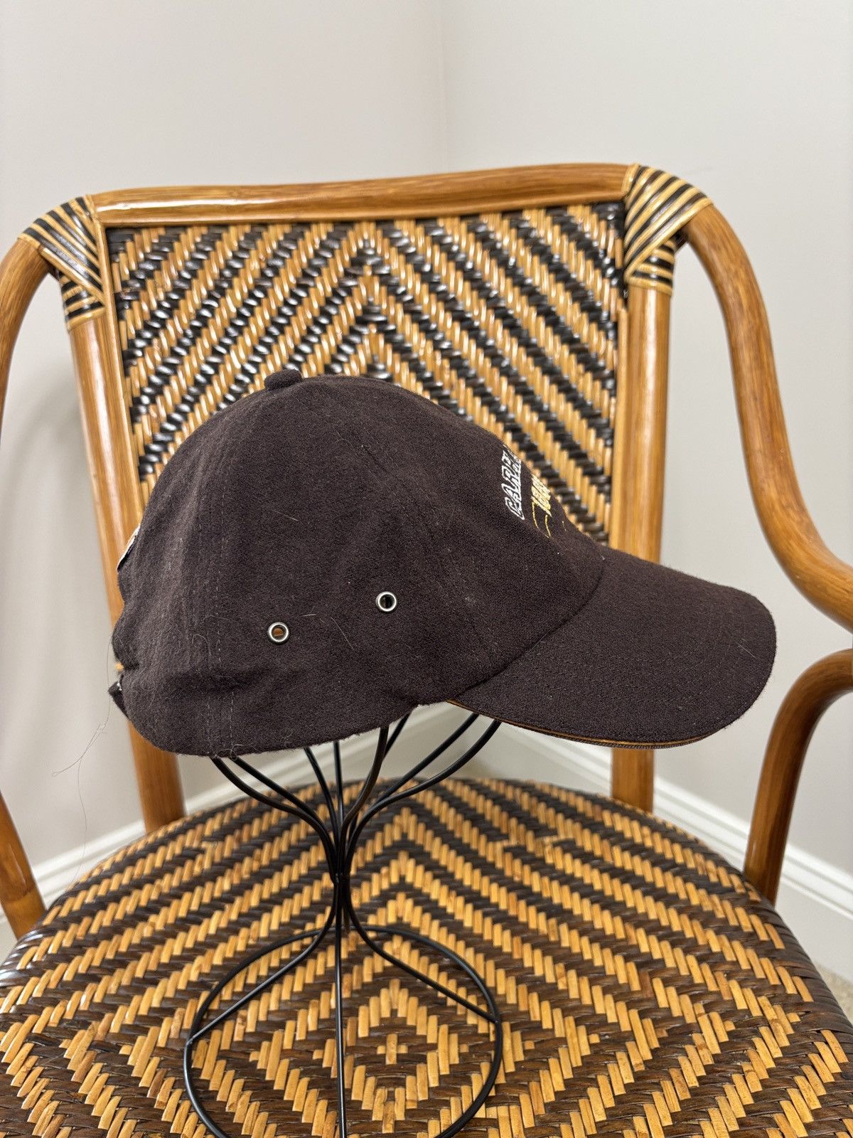 Carhartt Vintage Carhartt Adjustable Strapback Hat Y2K Wool Blend Size ONE SIZE - 4 Thumbnail