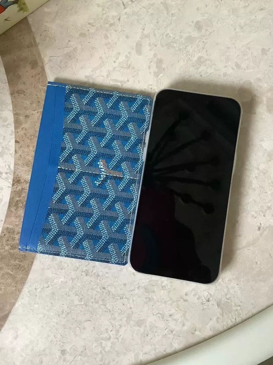 Goyard Goyard Oversized Blue Monogram Card Case Size US XXL / EU 58 / 5 - 7 Thumbnail