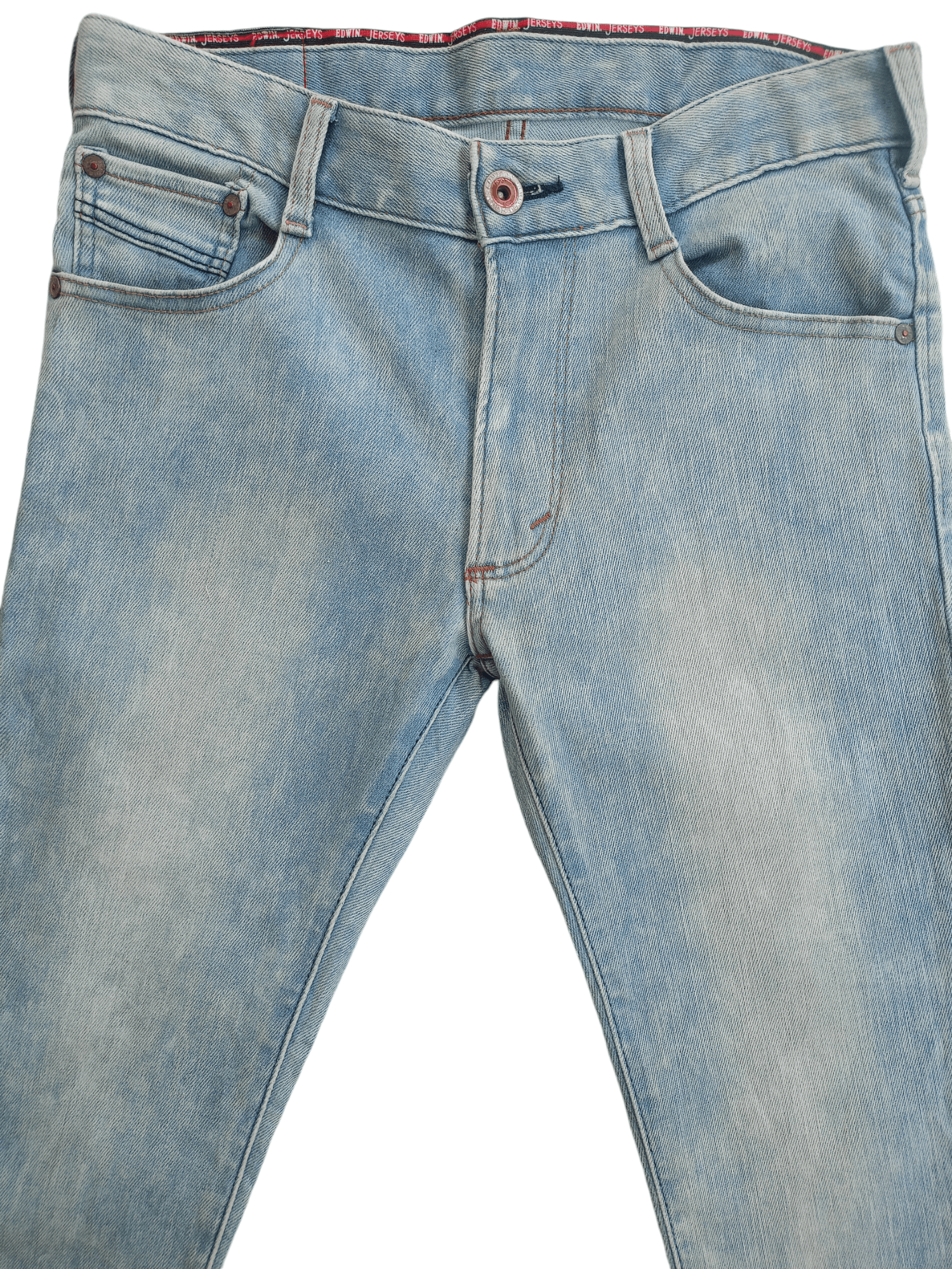 Edwin × Vintage EDWIN JERSEYS Vintage Streetwear Denim Size US 33 - 2 Thumbnail