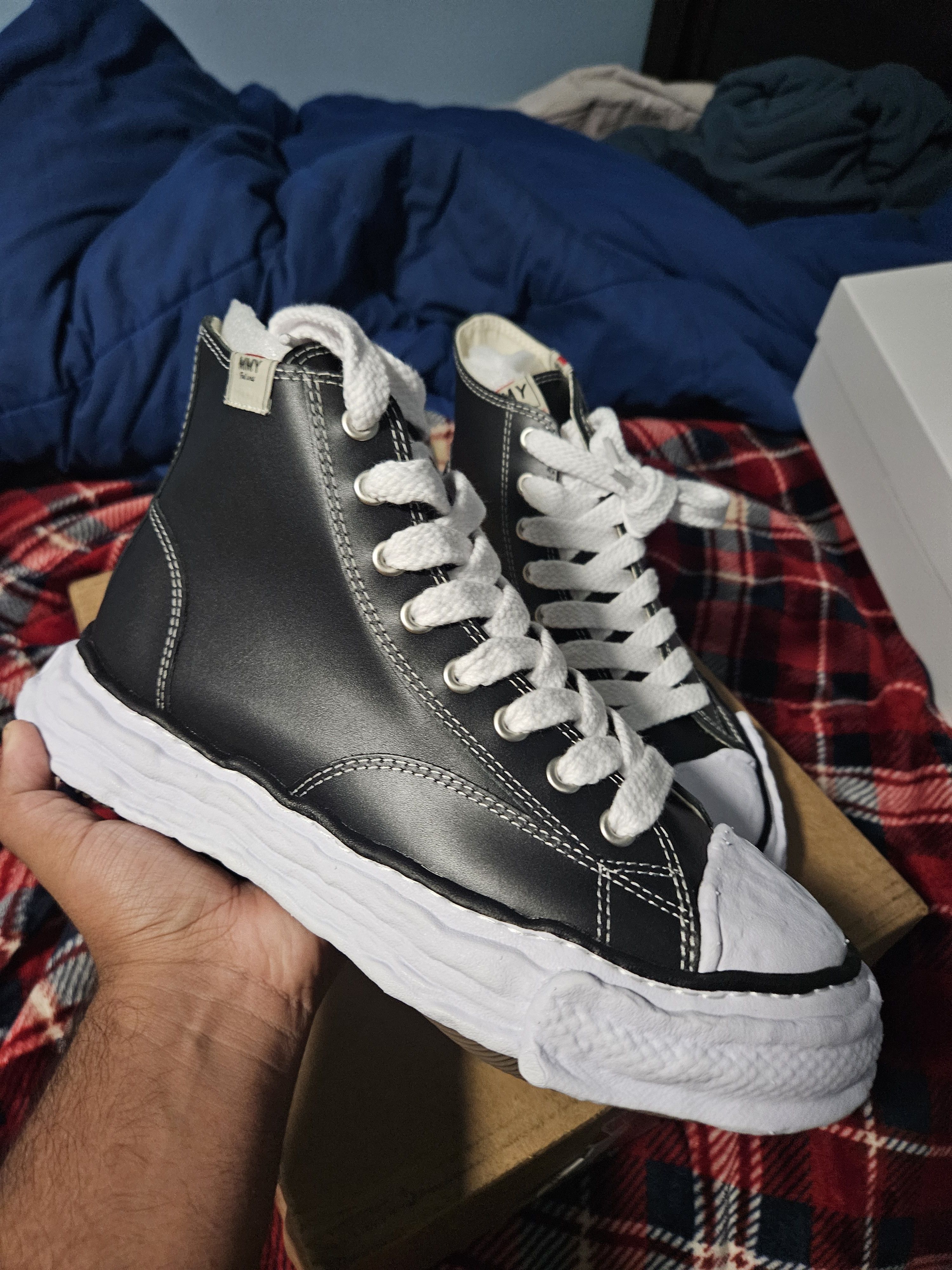 Maison Mihara Yasuhiro Peterson Leather Sole Sneakers High