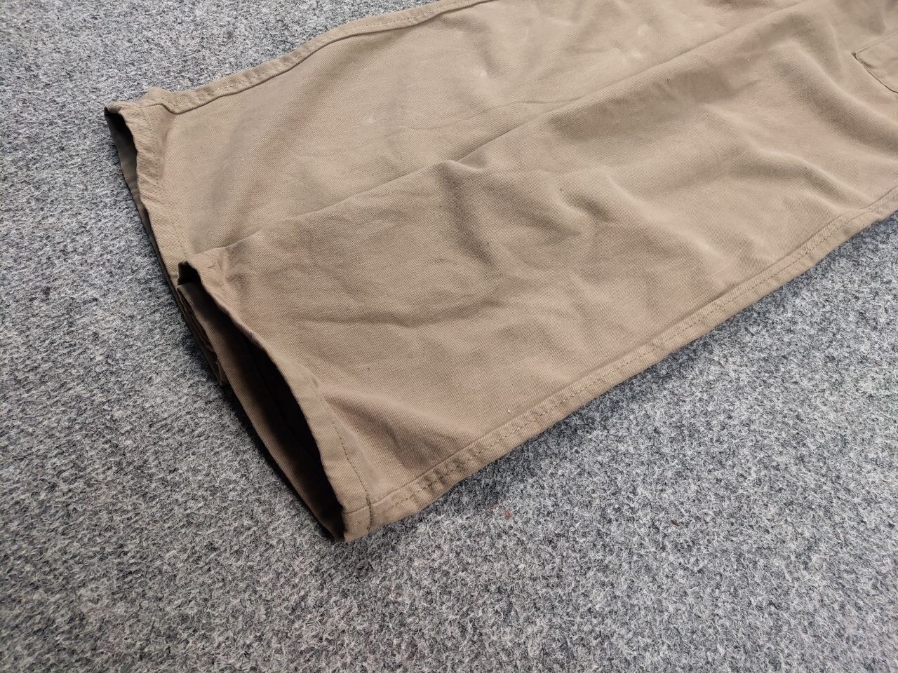 Japanese Brand Vintage 90's Japanese Baggy Beige Cargo Pants Y2K Hype Style Size US 29 - 6 Thumbnail