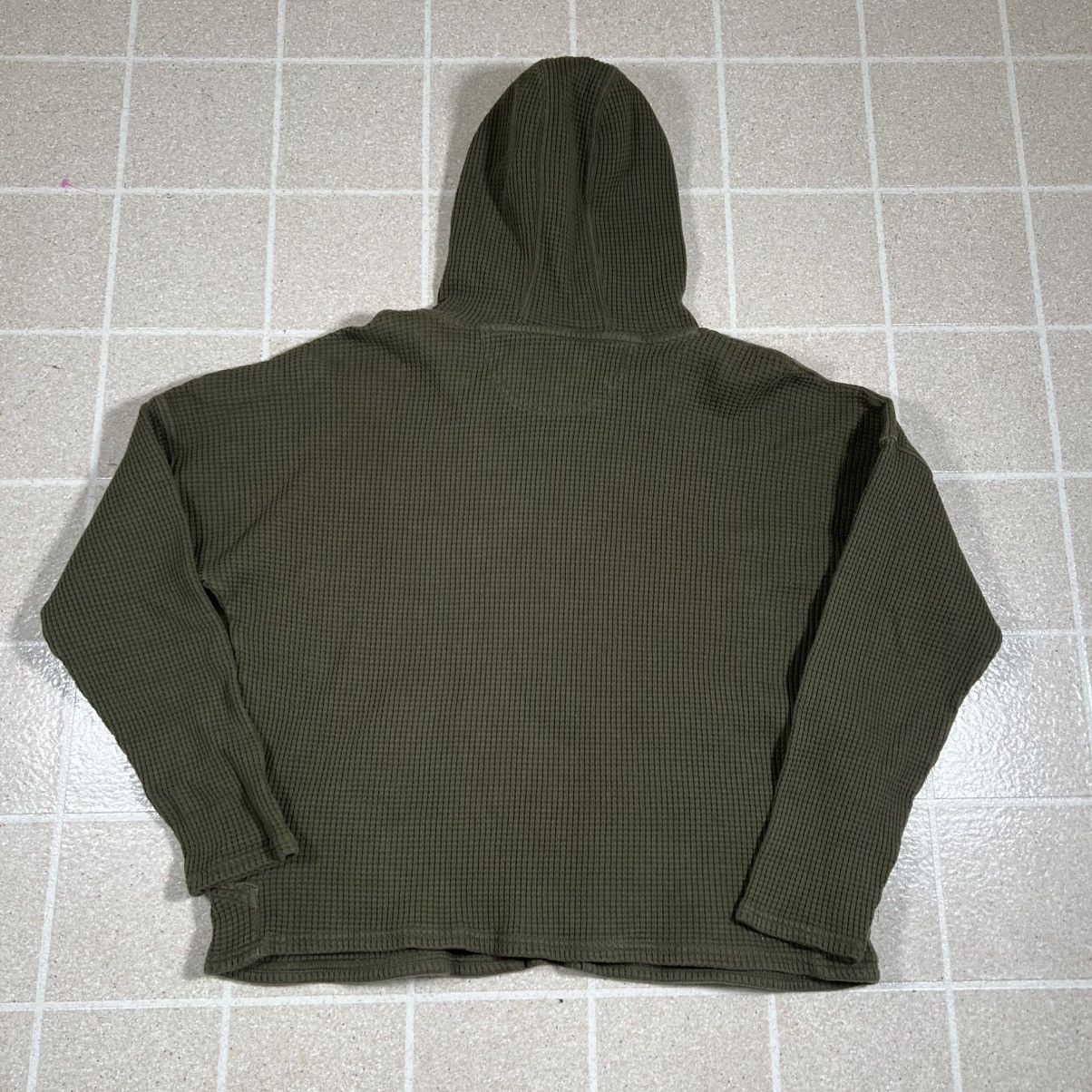 Carhartt Carhartt Womens XL Green Hooded Thermal Shirt Waffle Size XL / US 12-14 / IT 48-50 - 4 Thumbnail