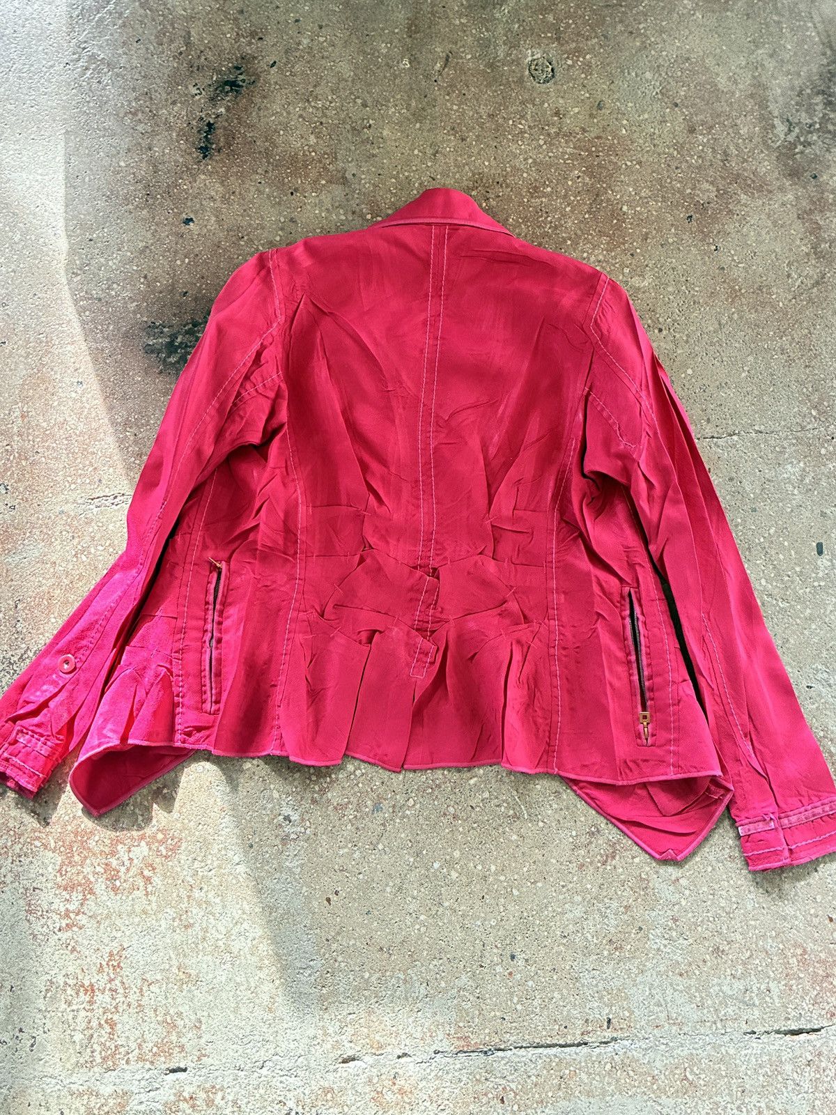Marithe + Francois Girbaud Marithe Francois Girbaud cropped pink blazer jacket Size S / US 4 / IT 40 - 3 Thumbnail