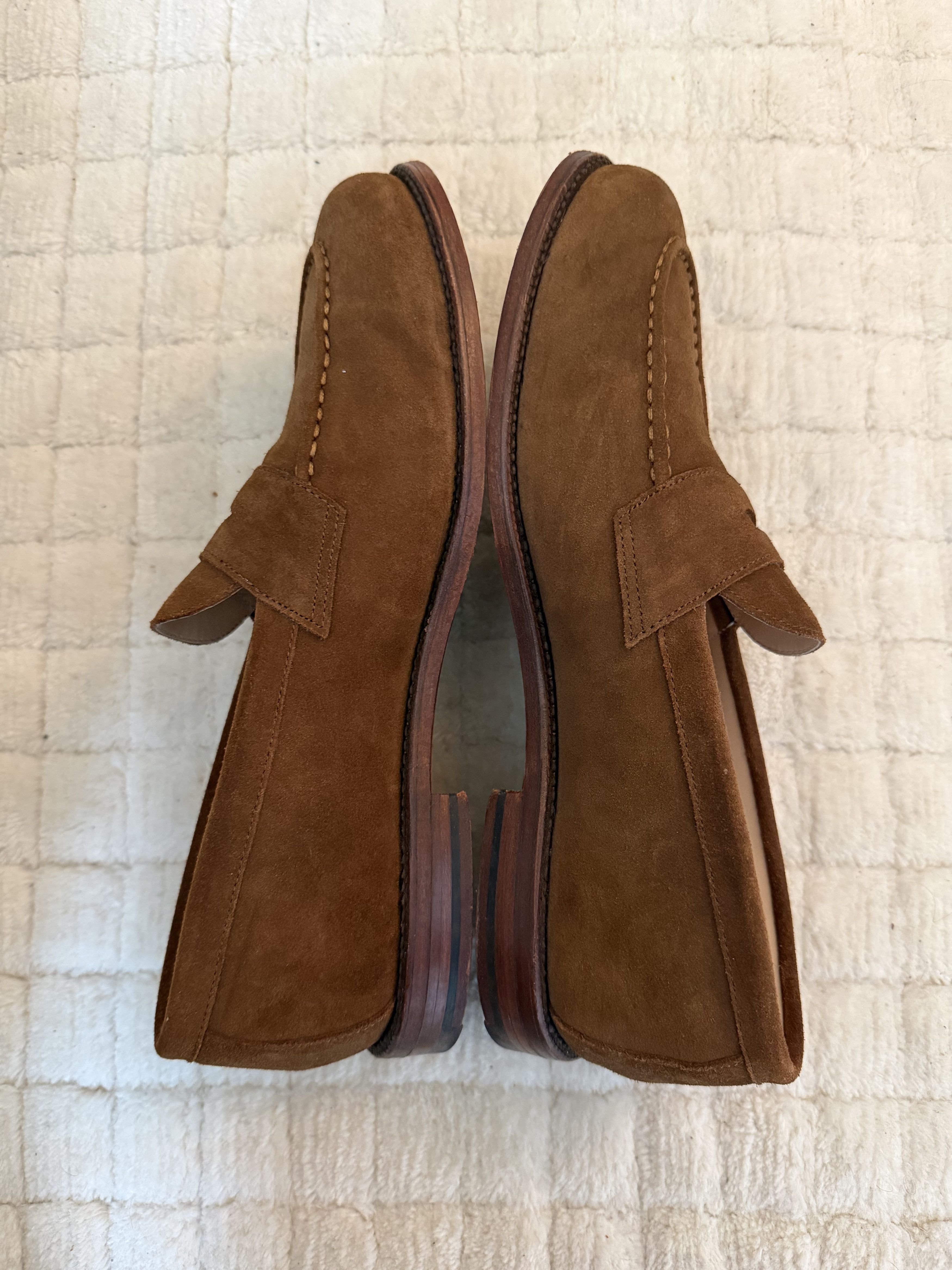 Grant Stone Traveler Penny Bourbon Suede Size US 11.5 / EU 44-45 - 3 Thumbnail