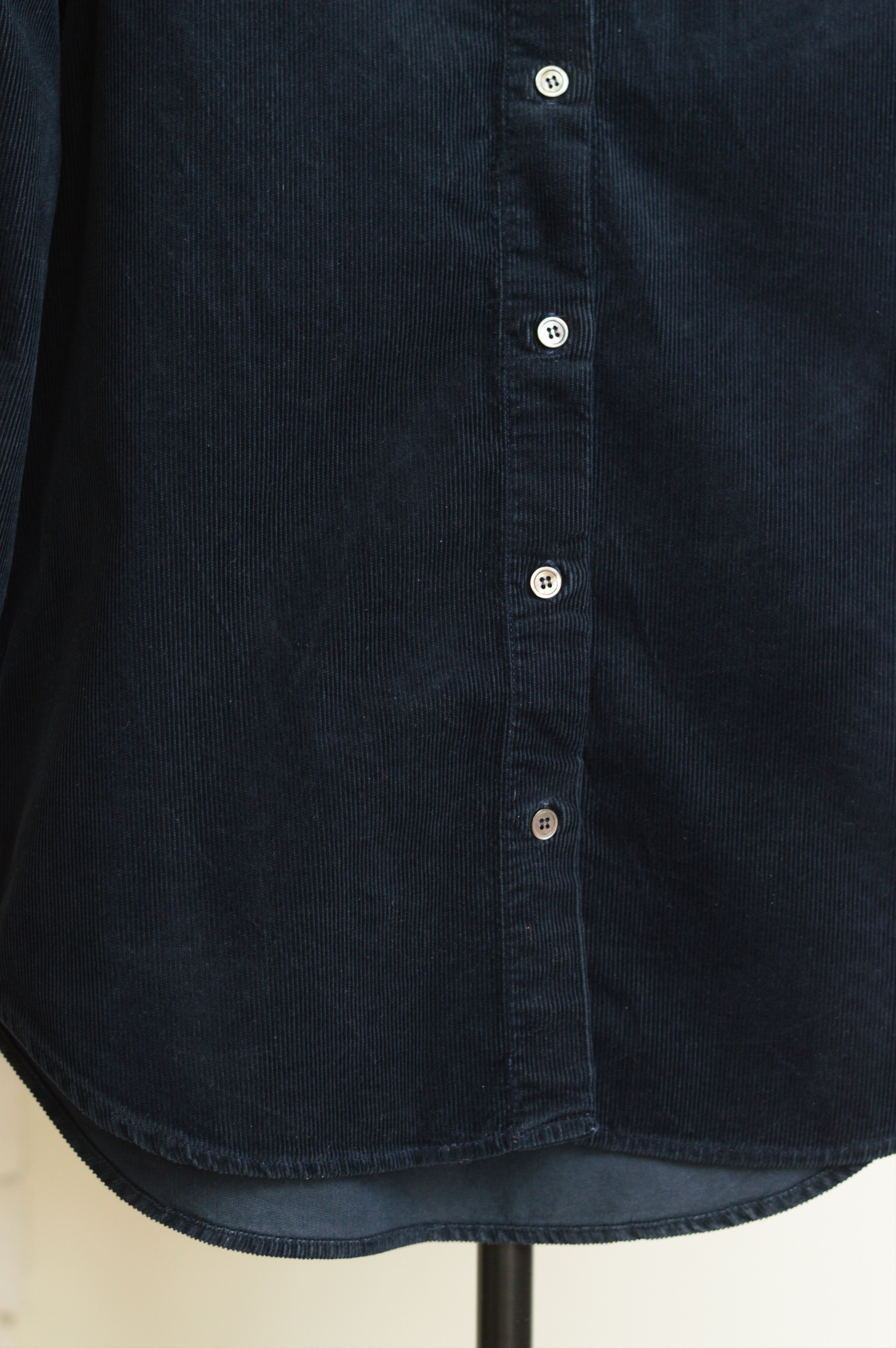 Apc Women's Navy Cotton Corduroy Button-Up Shirt Fr 36 Us 4, Women's (Size Xs) — image 5 of 6