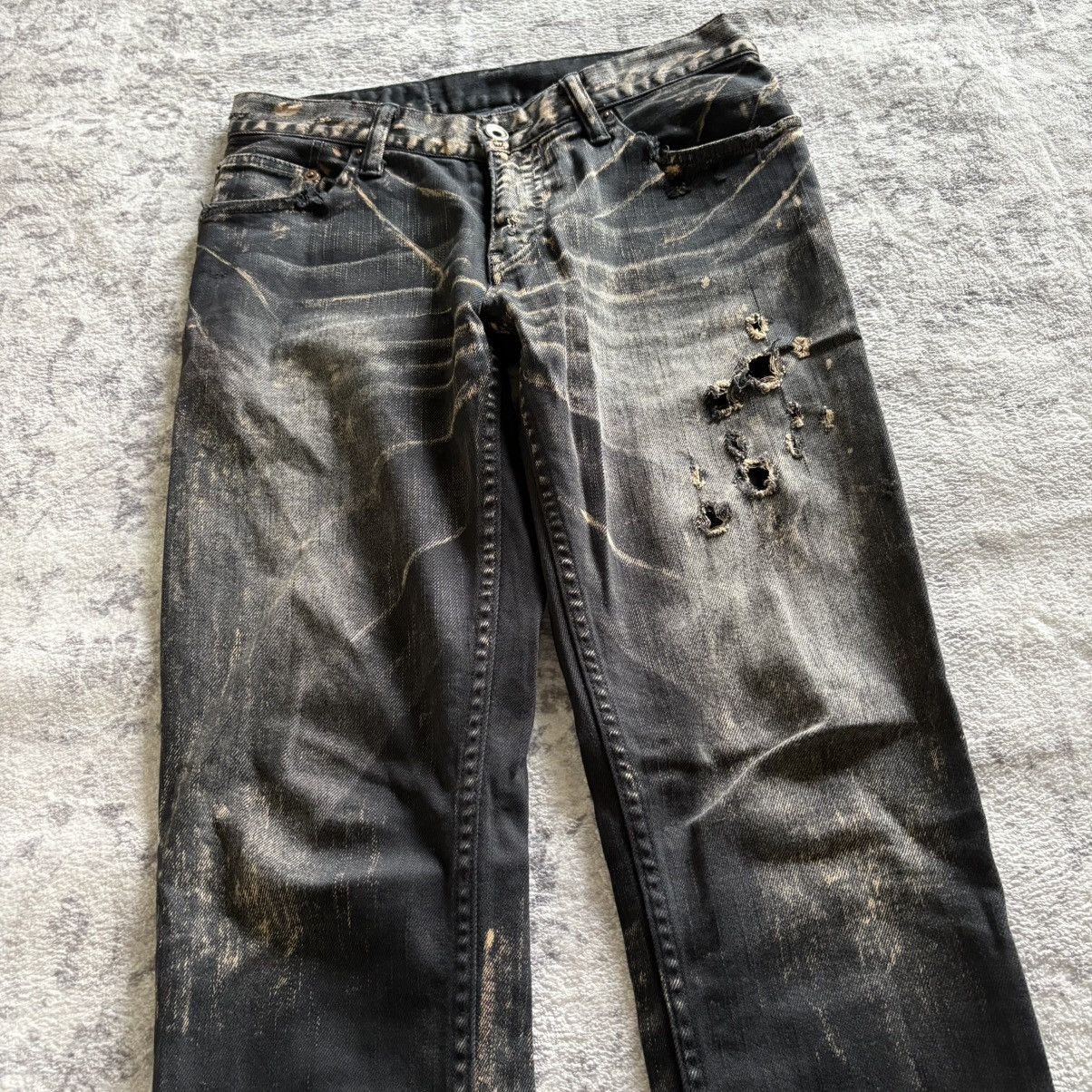 希少 LGB coating denim 30 LGB S-Wolf Crocodile Heavy Waxed Denim Jeans •Gently Used