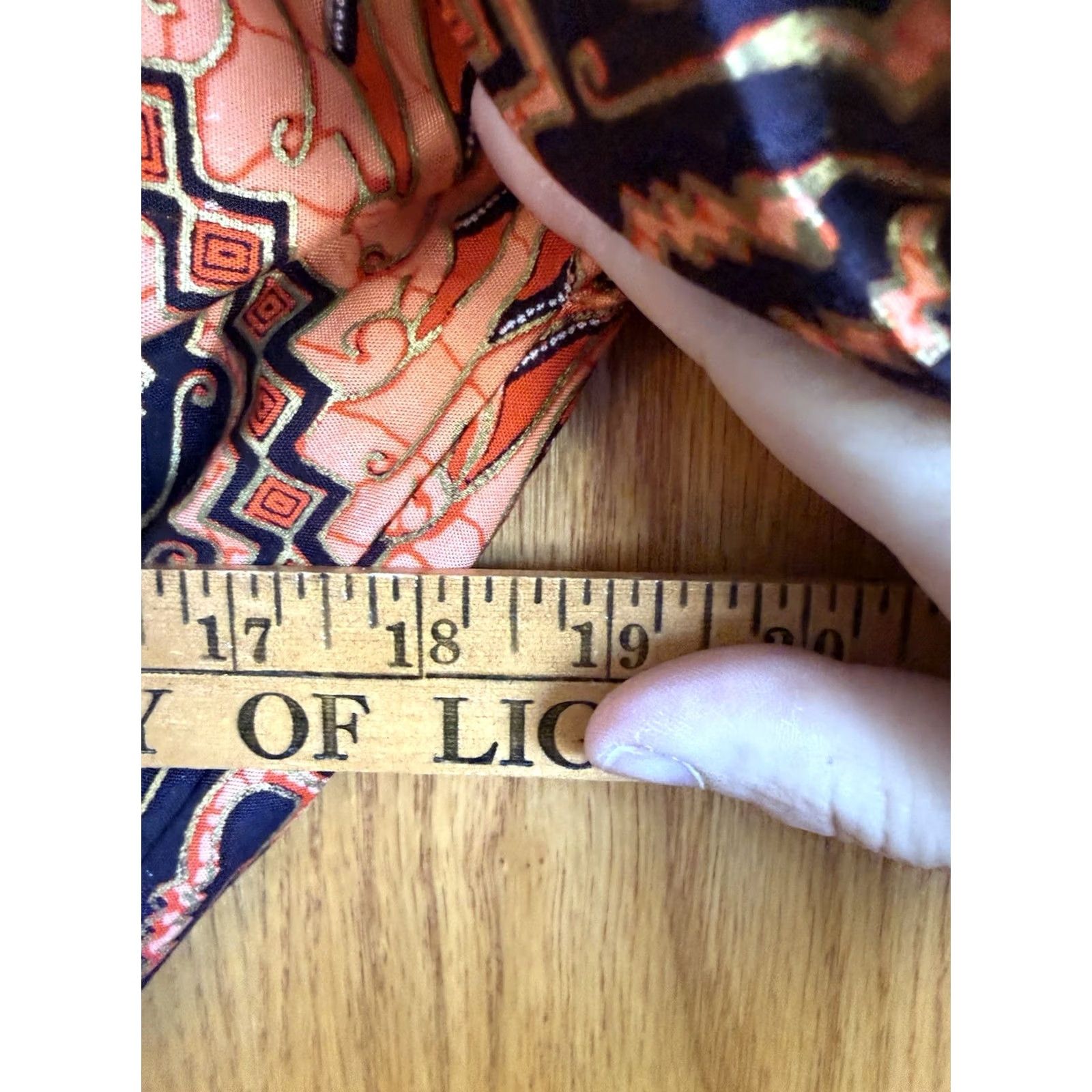 Vintage Batik Kimono From Indonesia New Womens M/L Orange Black Travel Asian Shirt? Size M / US 6-8 / IT 42-44 - 8 Thumbnail