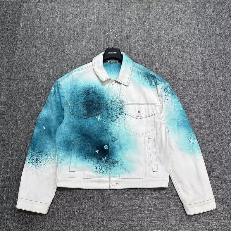 Louis Vuitton Louis Vuitton Star Gradient Denim Jacket Size US M / EU 48-50 / 2 - 1 Thumbnail
