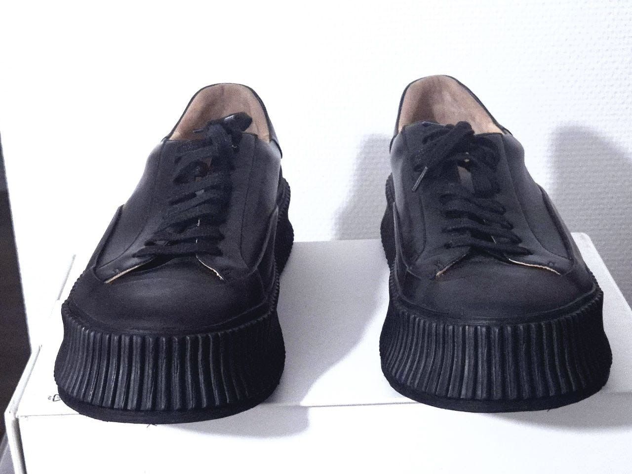 Jil Sander lace up leather platform sneakers Size US 9 / EU 42 - 3 Thumbnail