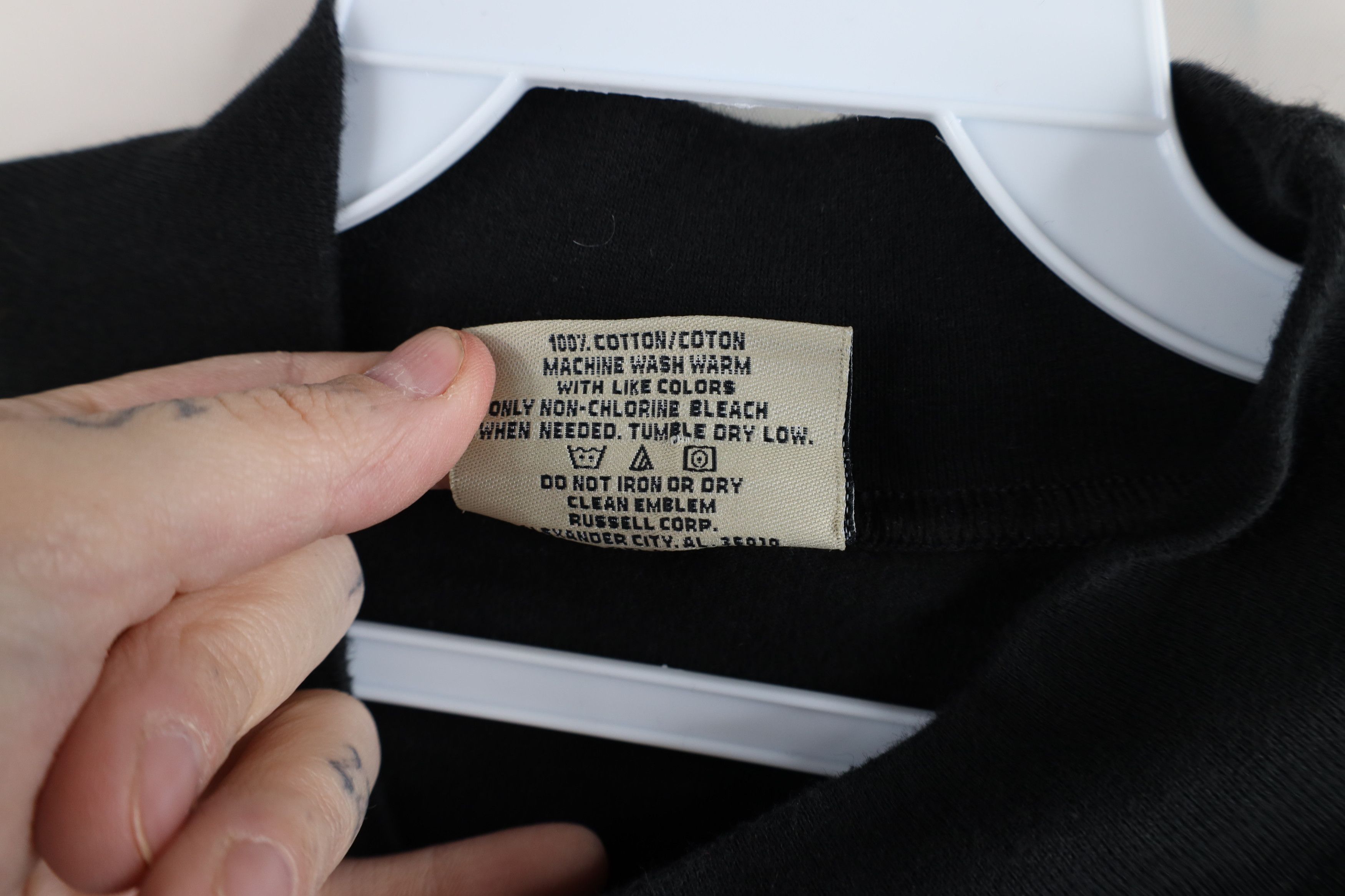 Russell Athletic × Vintage Vintage 90s Russell Athletic Mock Neck Long Sleeve T-Shirt Size US L / EU 52-54 / 3 - 7 Thumbnail