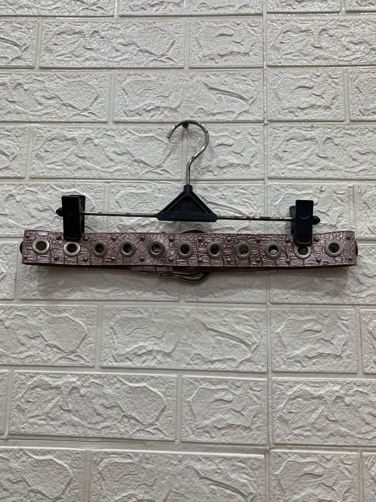 14th Addiction Pink metalic studded ringers snake punk belt Size ONE SIZE - 5 Thumbnail