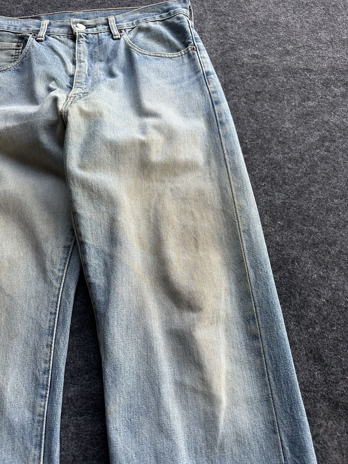 Levi's Vintage LVC 502 XX Crop Dirty Denim D477 Size US 32 / EU 48 - 2 Thumbnail