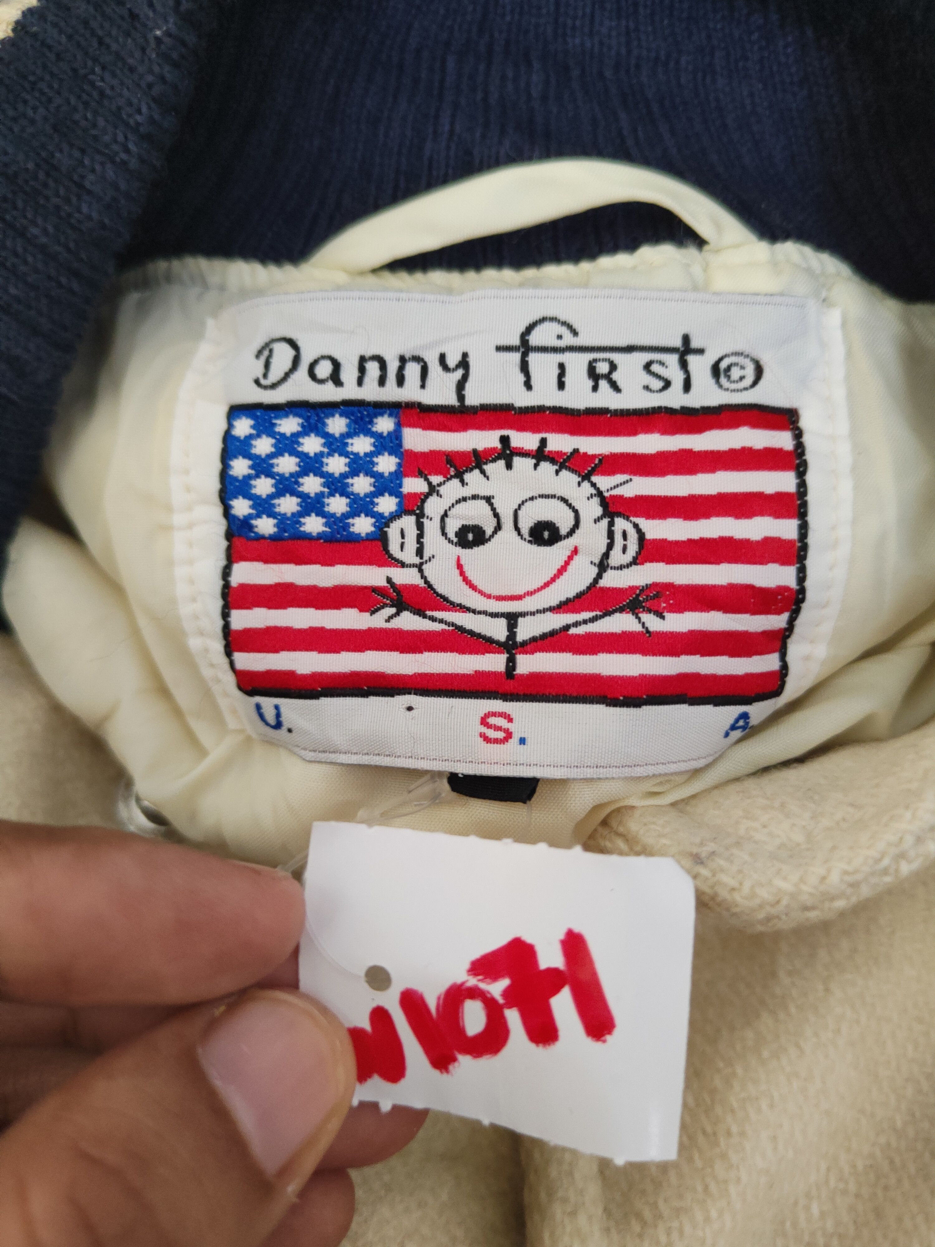 Japanese Brand Danny First Navy Cream Varsity Jackets #W1071 Size US S / EU 44-46 / 1 - 5 Thumbnail