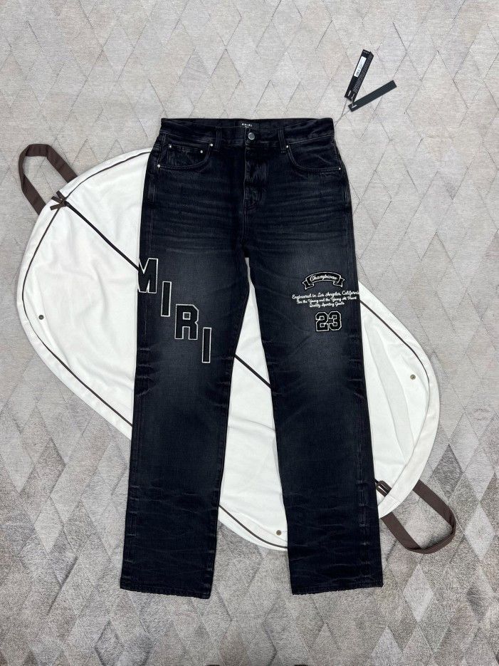 Amiri Amiri Logo Applique Jeans Size 31 Size US 31 - 1 Thumbnail