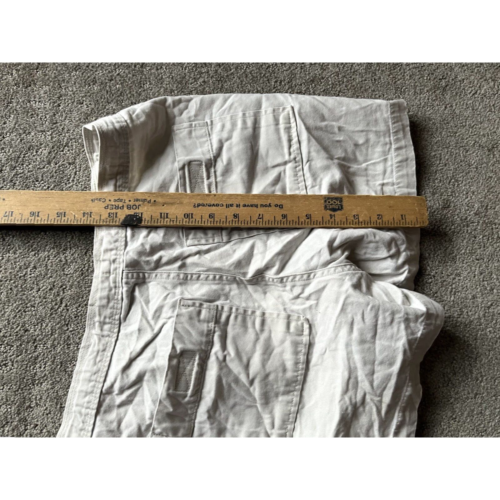 Gap VINTAGE GAP High Waist Khaki Shorts Button Fly Women’s S Beige Chino Cotton 1990s Womens Shorts Size 28" / US 6 / IT 42 - 4 Thumbnail